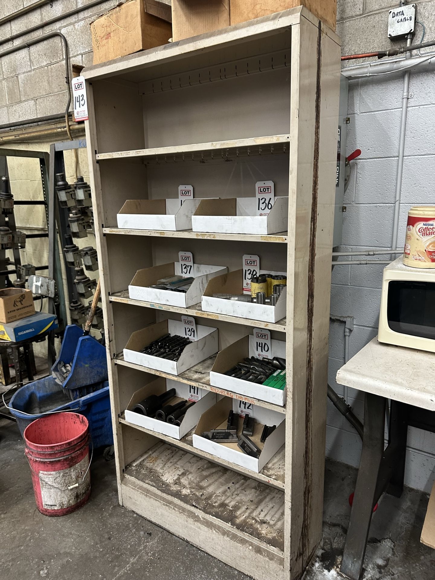 STEEL SHELF UNIT, 3' X 13" X 6', CONTENTS NOT INCLUDED