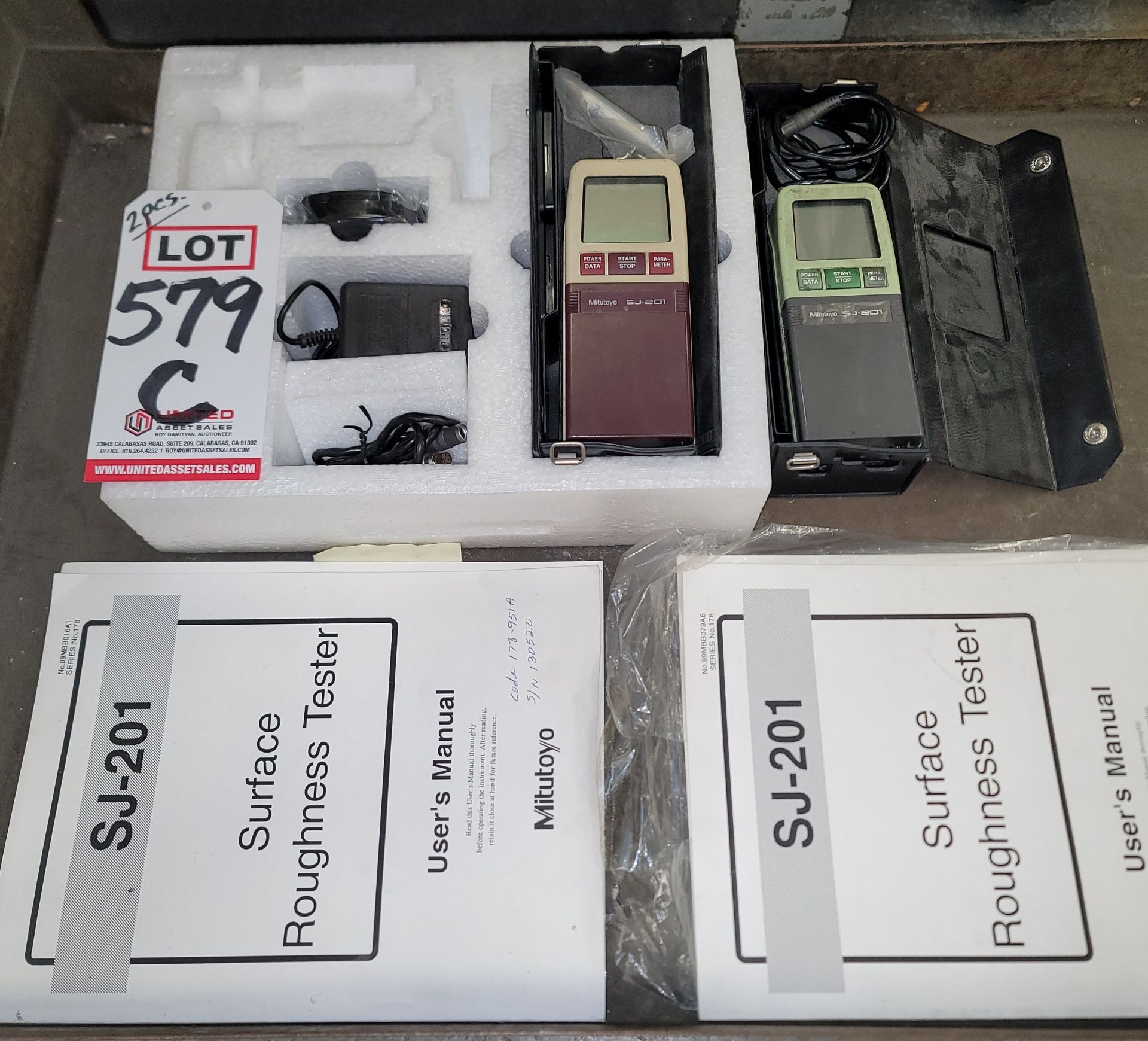 LOT - (2) MITUTOYO SJ-201 SURFACE ROUGHNESS TESTERS