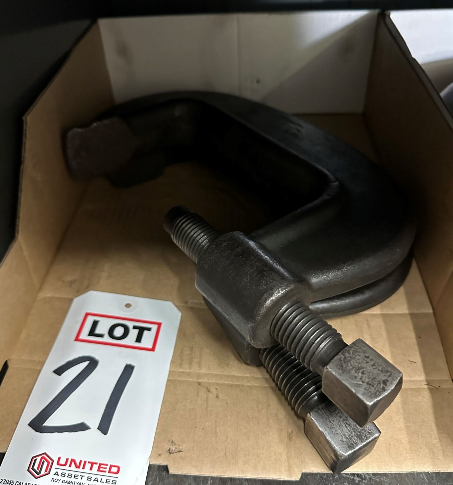 LOT - (2) 6-1/2" HEAVY-DUTY C-CLAMPS