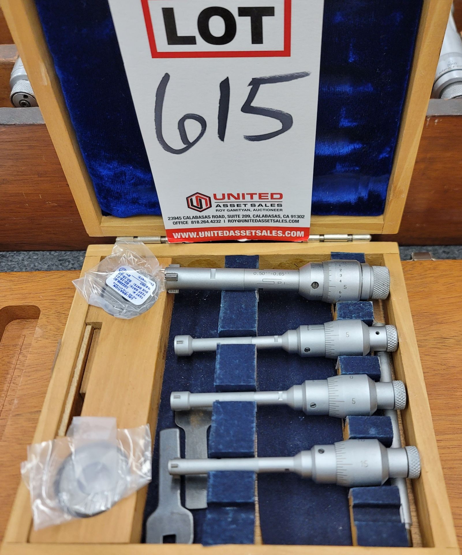 SPI BORE GAGE SET, W/ CASE