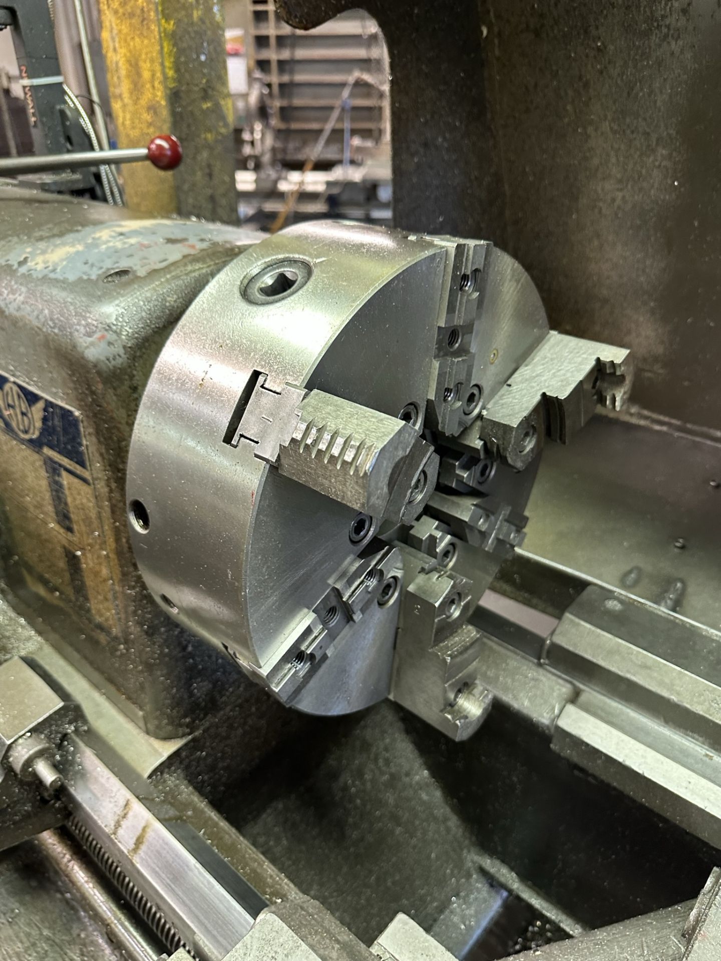 CAZENEUVE HB 575 ENGINE LATHE, NEWALL DRO, 12" 6-JAW CHUCK, 2" THROUGH HOLE, TAILSTOCK, STEADY REST - Image 3 of 7