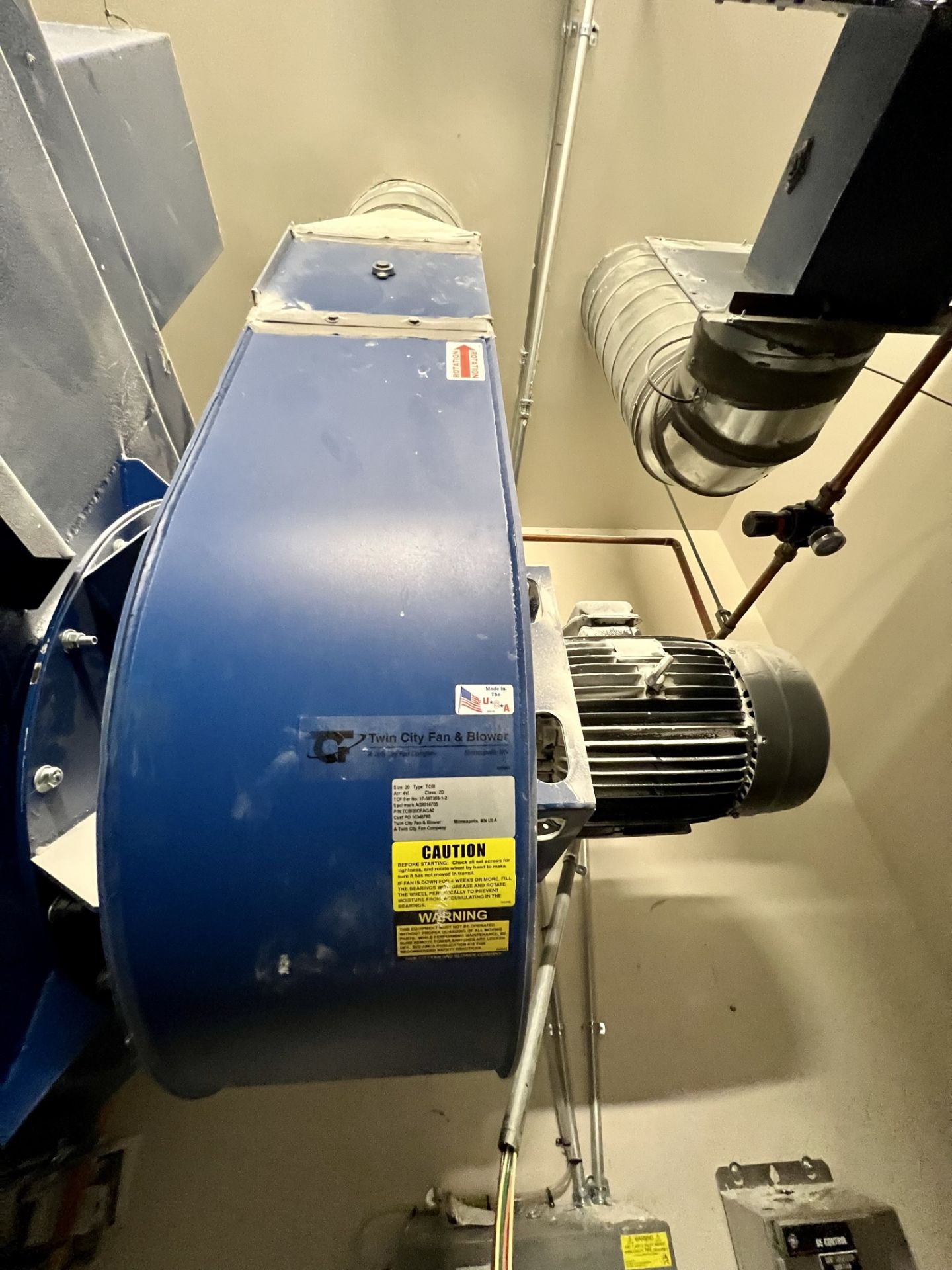 DONALDSON TORIT DOWNFLO EVOLUTION DOWNFLOW DUST COLLECTOR, MODEL DFE2-8, SIZE 20, S/N 11861466-L1-1 - Image 4 of 5