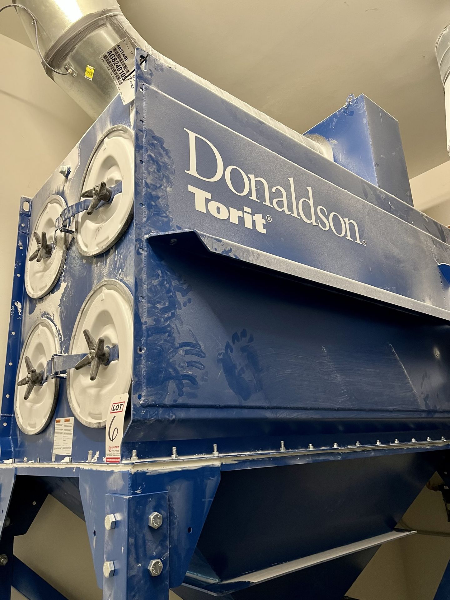 DONALDSON TORIT DOWNFLO EVOLUTION DOWNFLOW DUST COLLECTOR, MODEL DFE2-8, SIZE 20, S/N 11861466-L1-1 - Image 2 of 5