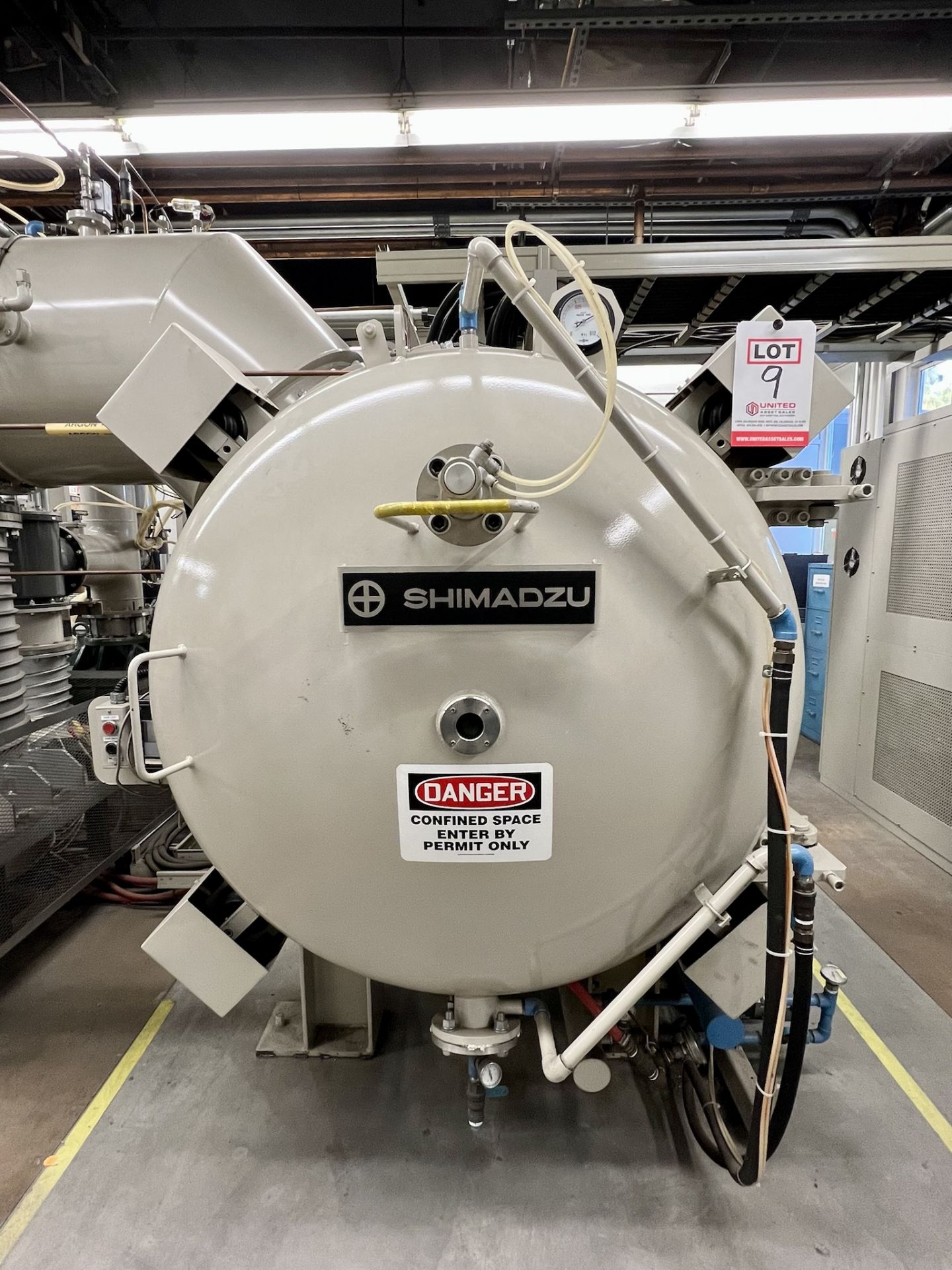 2005 SHIMADZU VACUUM BRAZING FURNACE, MODEL VHSGR 40/40/210, MAX. C 1600 DEGREES, PRESSURE 7X10-3PA. - Image 2 of 39