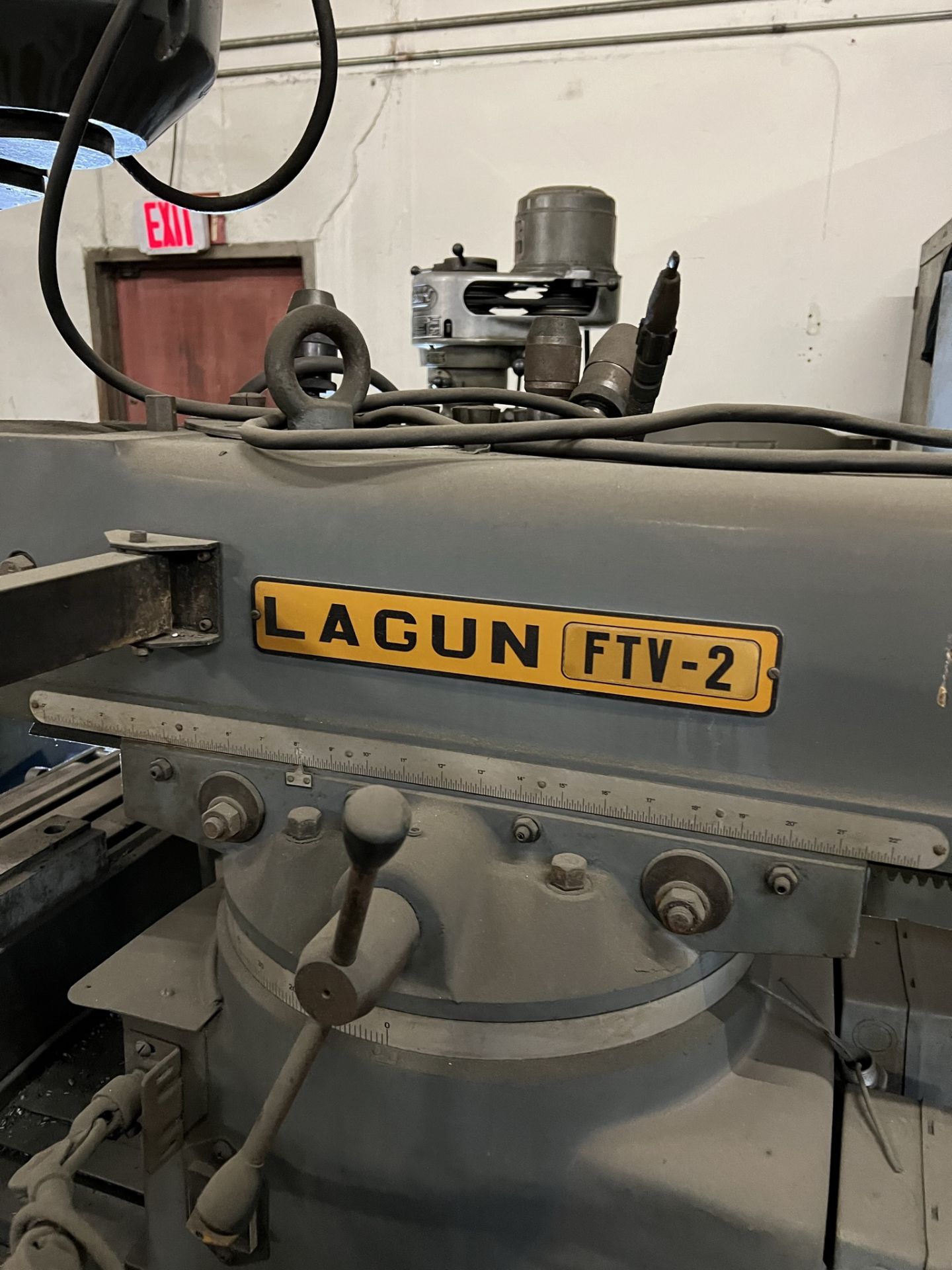 LAGUN FTV-2 VERTICAL MILL, 9" X 48" TABLE, POWER FEED, ANILAM XY DRO - Image 5 of 5