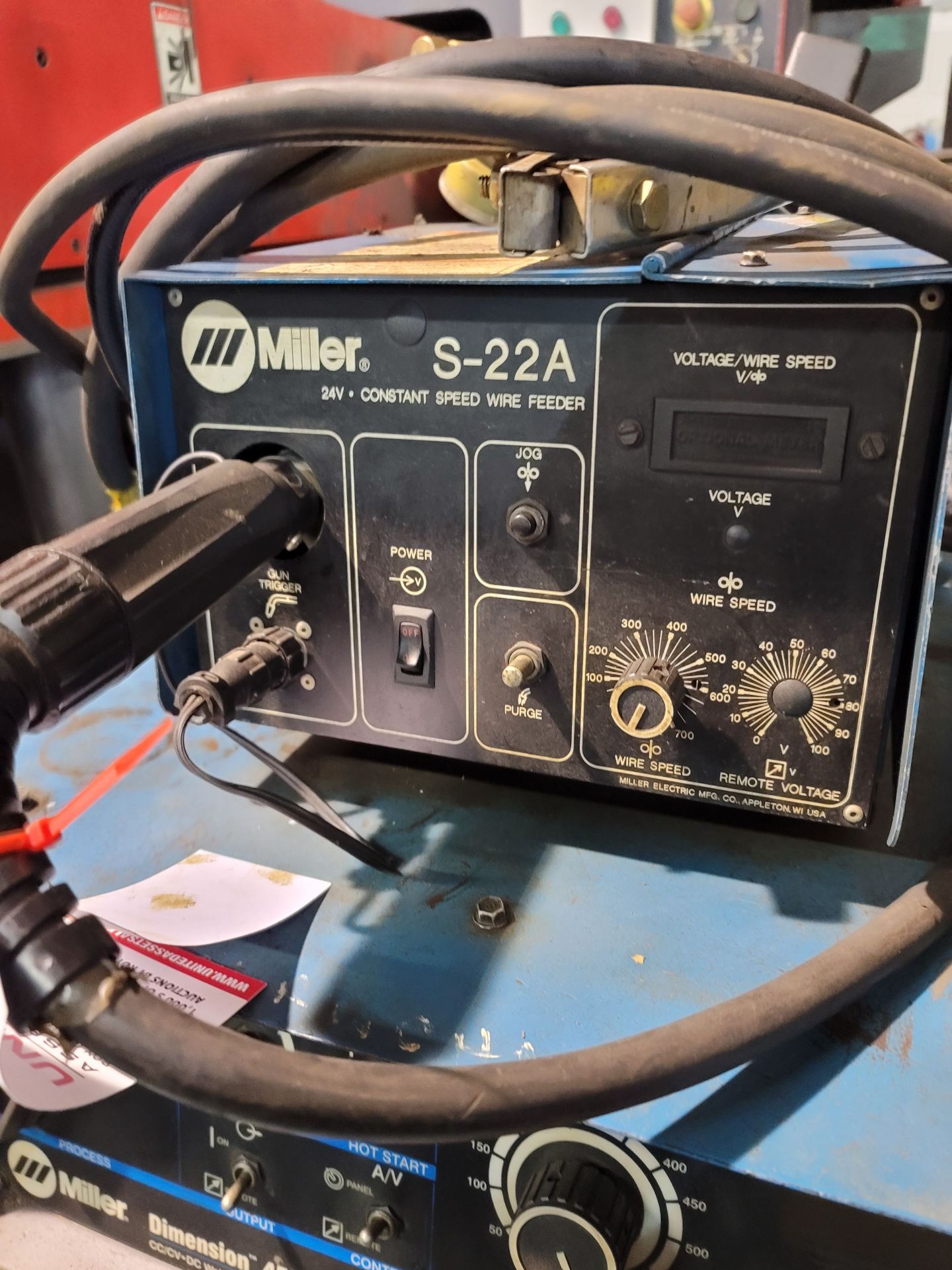 MILLER DIMENSION 452 MULTIPROCESS WELDING POWER SUPPLY, STOCK NO. 903255, S/N KJ209486, W/ MILLER - Image 3 of 6