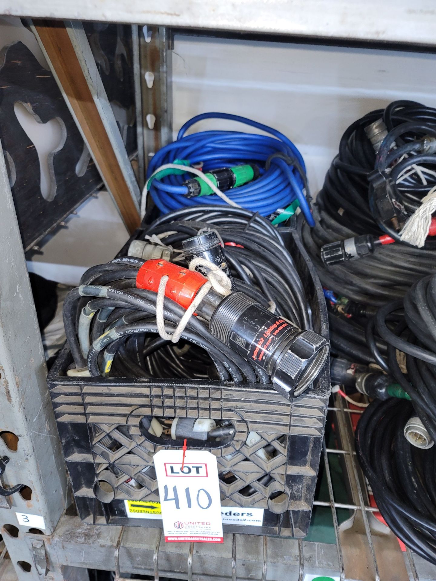 LOT - (2) CRATES OF LIGHTING CABLES