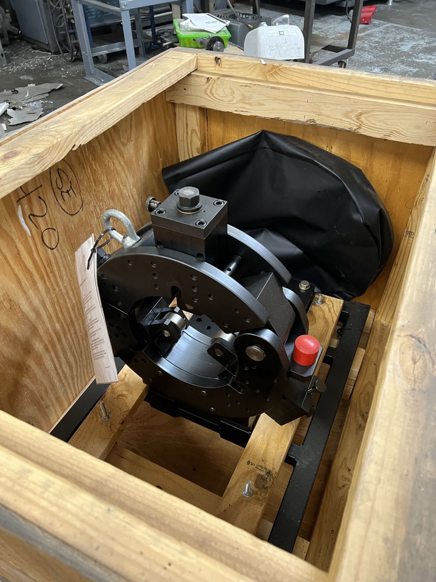 2014 SCHMIDT TOOL BOX WAY MOUNTING STEADY REST, MODEL RIP 109, NEW IN WOOD CRATE - Image 4 of 5