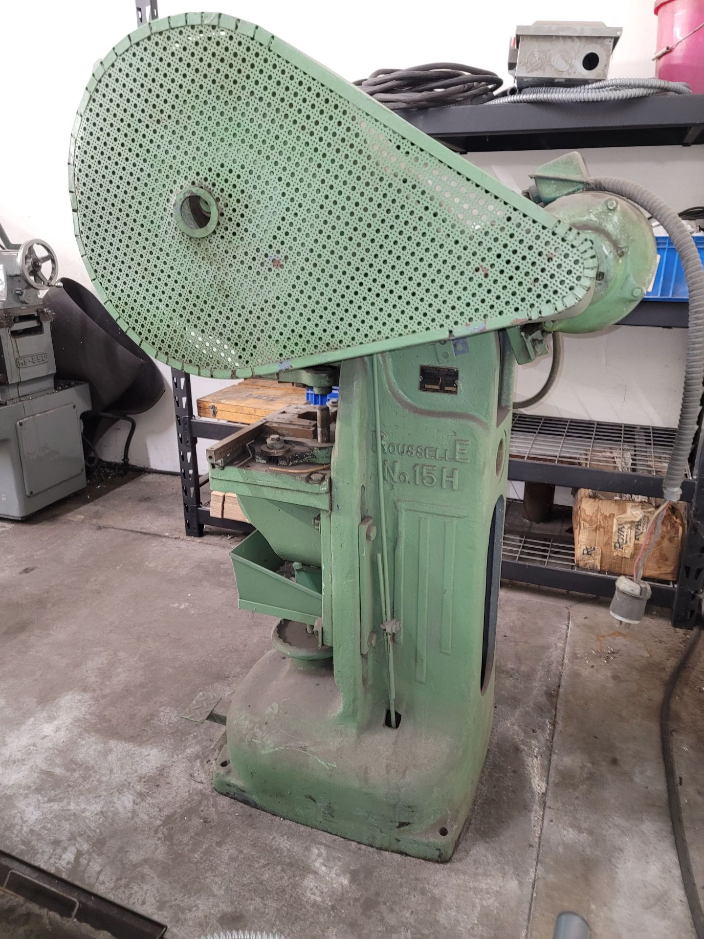 ROUSSELLE NO. 15H STAMPING PRESS, 15-TON, 2" STROKE, 160 SPM, S/N 441 - Image 3 of 4