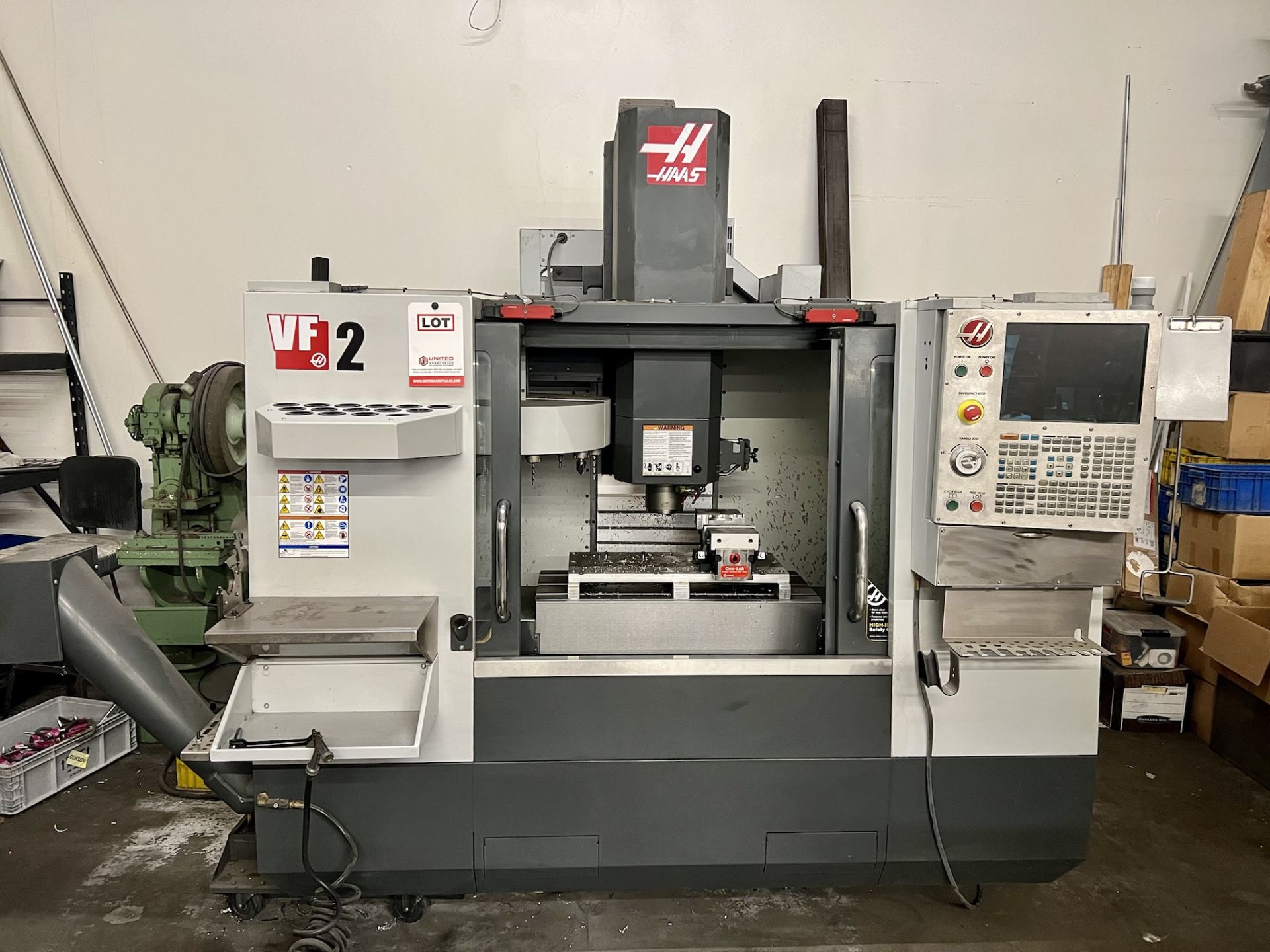 2014 HAAS VF-2 VERTICAL MACHINING CENTER, XYZ TRAVELS: 30" X 16" Y 20" Z, 36" X 14" TABLE, 24 ATC,