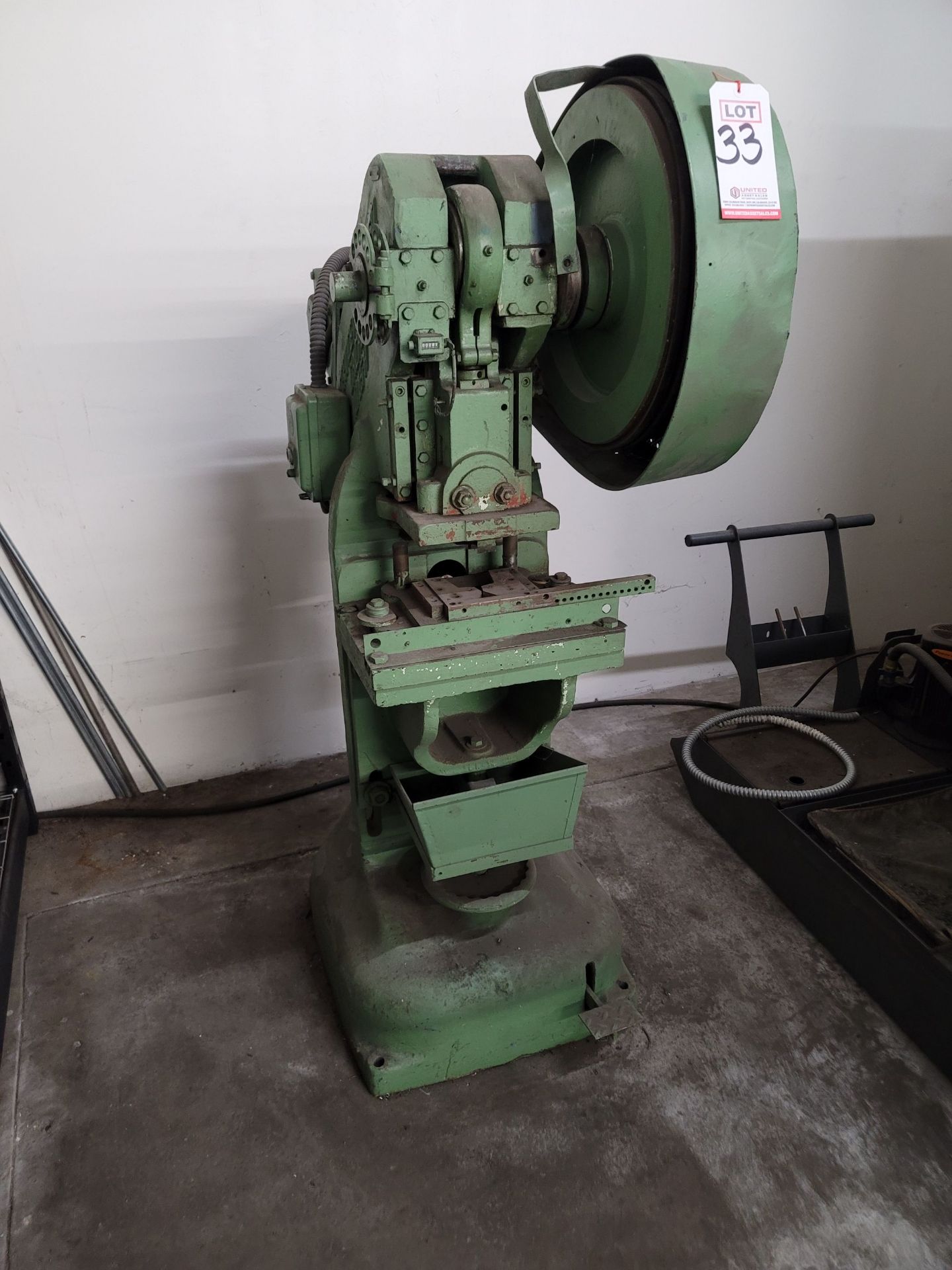 ROUSSELLE NO. 15H STAMPING PRESS, 15-TON, 2" STROKE, 160 SPM, S/N 441