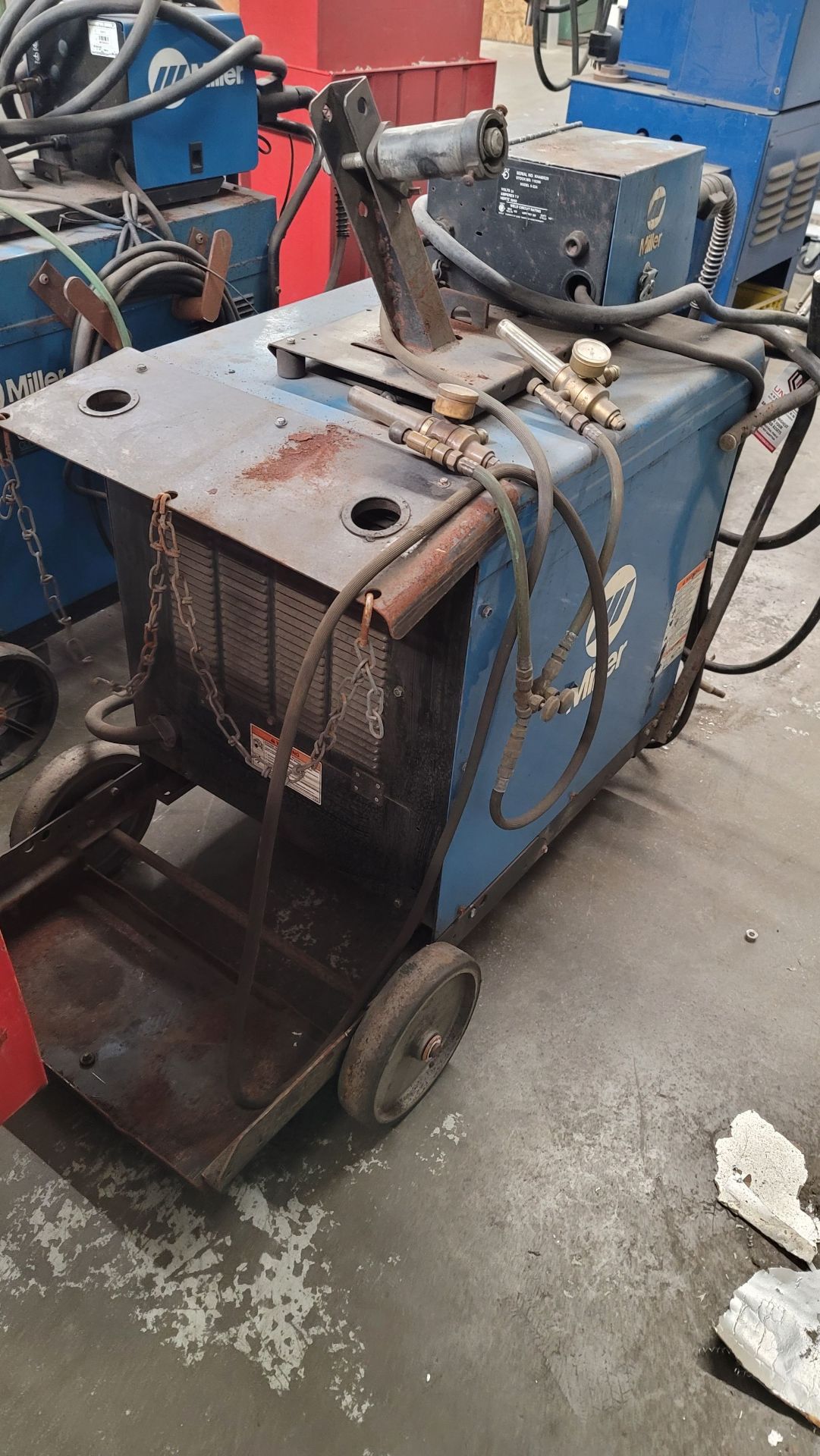 MILLER CP-302 CV-DC WELDING POWER SOURCE, STOCK NO. 903786, S/N KH504956, W/ MILLER S-22A 24V WIRE - Image 2 of 3