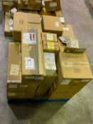 PALLET OF GAGES, VALVES, DIFFERENTIAL TRANSMITTERS, INDICATORS & MISC.