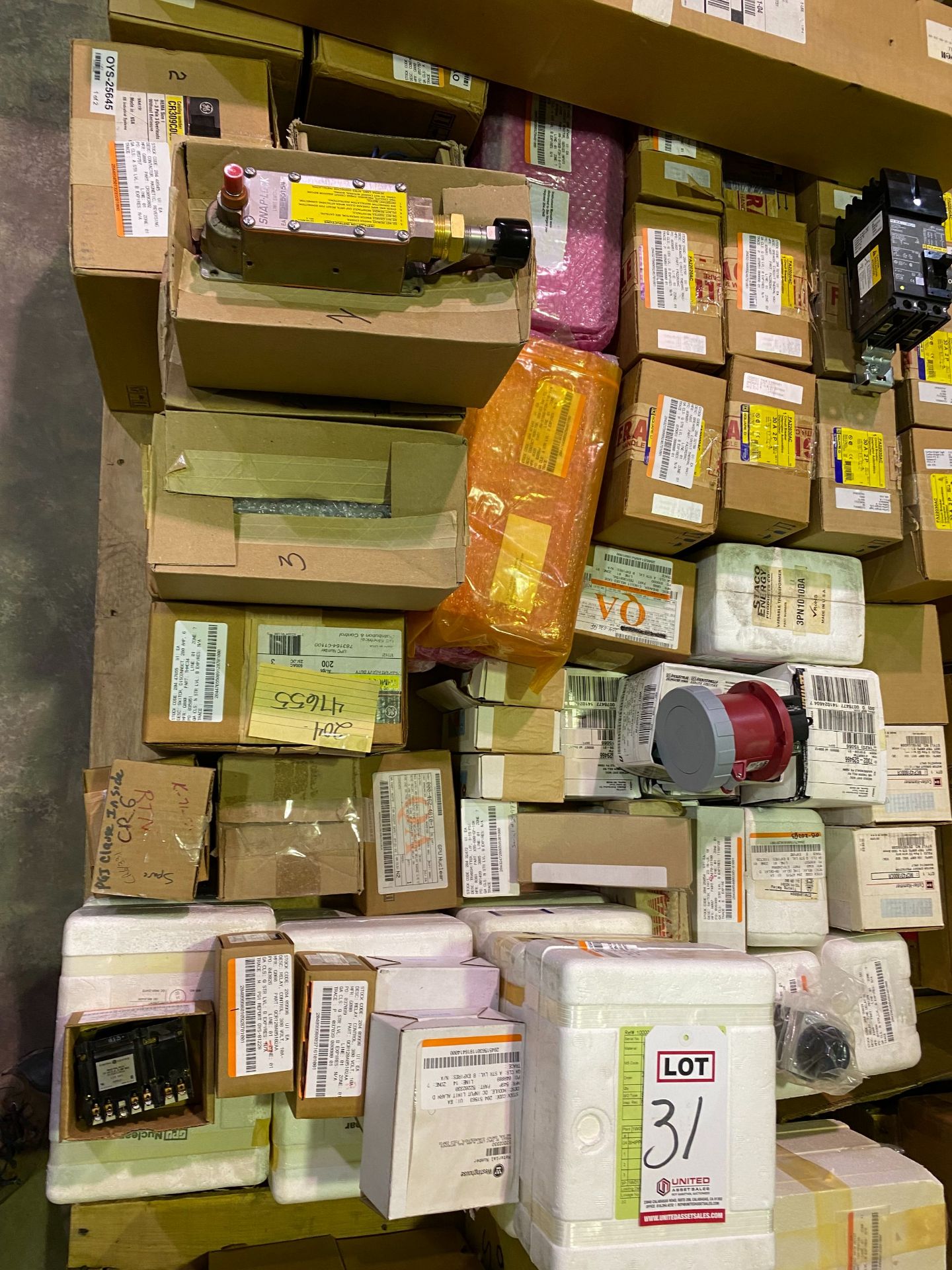 PALLET OF BREAKERS, RELAYS, SWITCHES & MISC. - Image 9 of 9