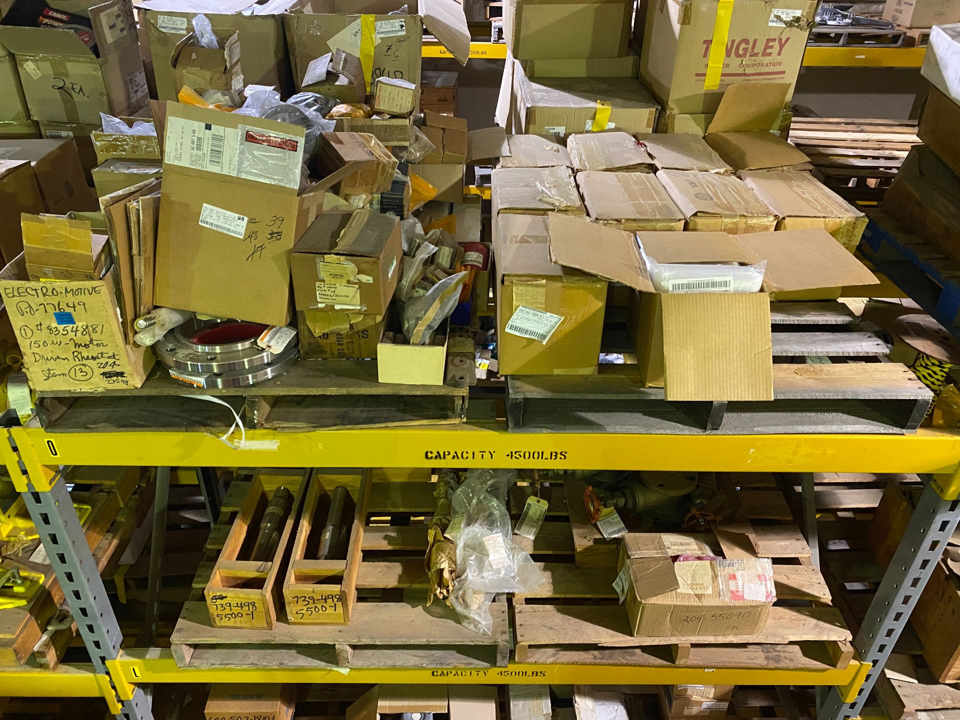 (8) PALLETS OF MAINTENANCE & REPAIR PARTS ON THE FLOOR AND (4) PALLET RACK SHELVES (NO SHELVING) - Image 2 of 2