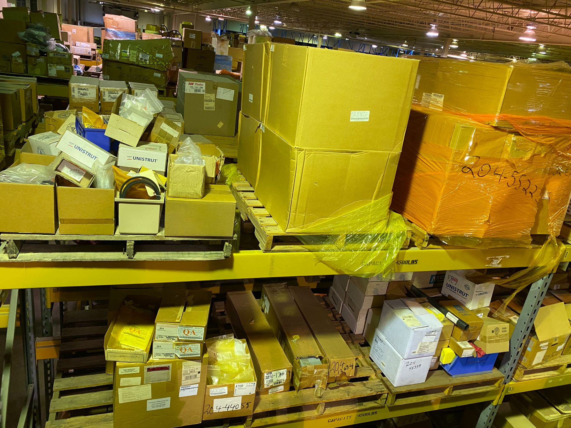(15) PALLETS OF MAINTENANCE & REPAIR PARTS ON THE FLOOR AND (4) PALLET RACK SHELVES (NO SHELVING) - Image 2 of 2