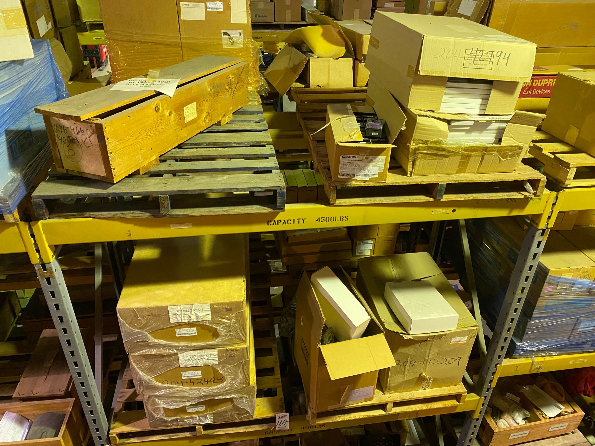 (8) PALLETS OF MAINTENANCE & REPAIR PARTS ON THE FLOOR AND (3) PALLET RACK SHELVES (NO SHELVING) - Image 2 of 2