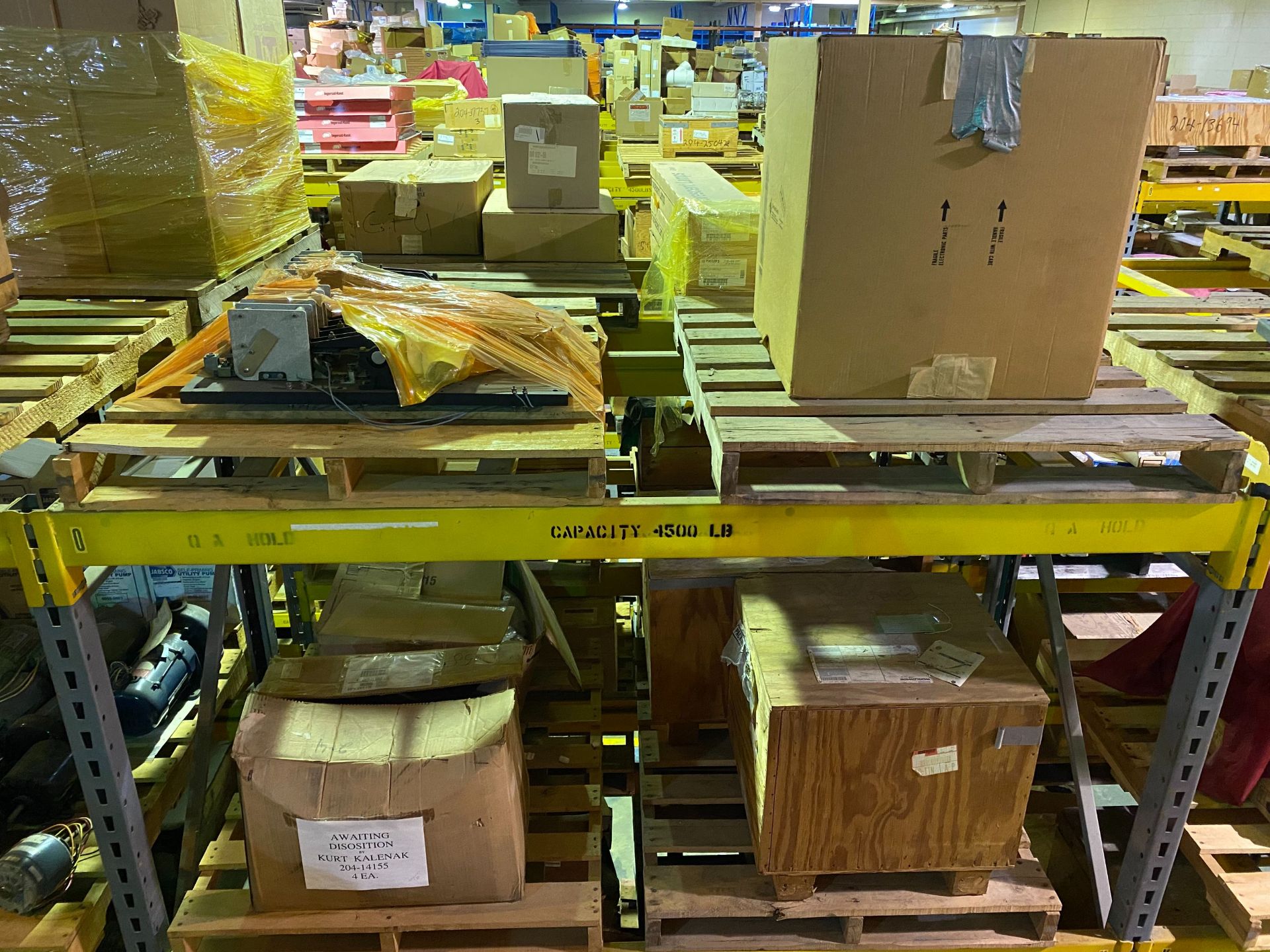 (6) PALLETS OF MAINTENANCE & REPAIR PARTS ON THE FLOOR AND (4) PALLET RACK SHELVES (NO SHELVING) - Image 2 of 2