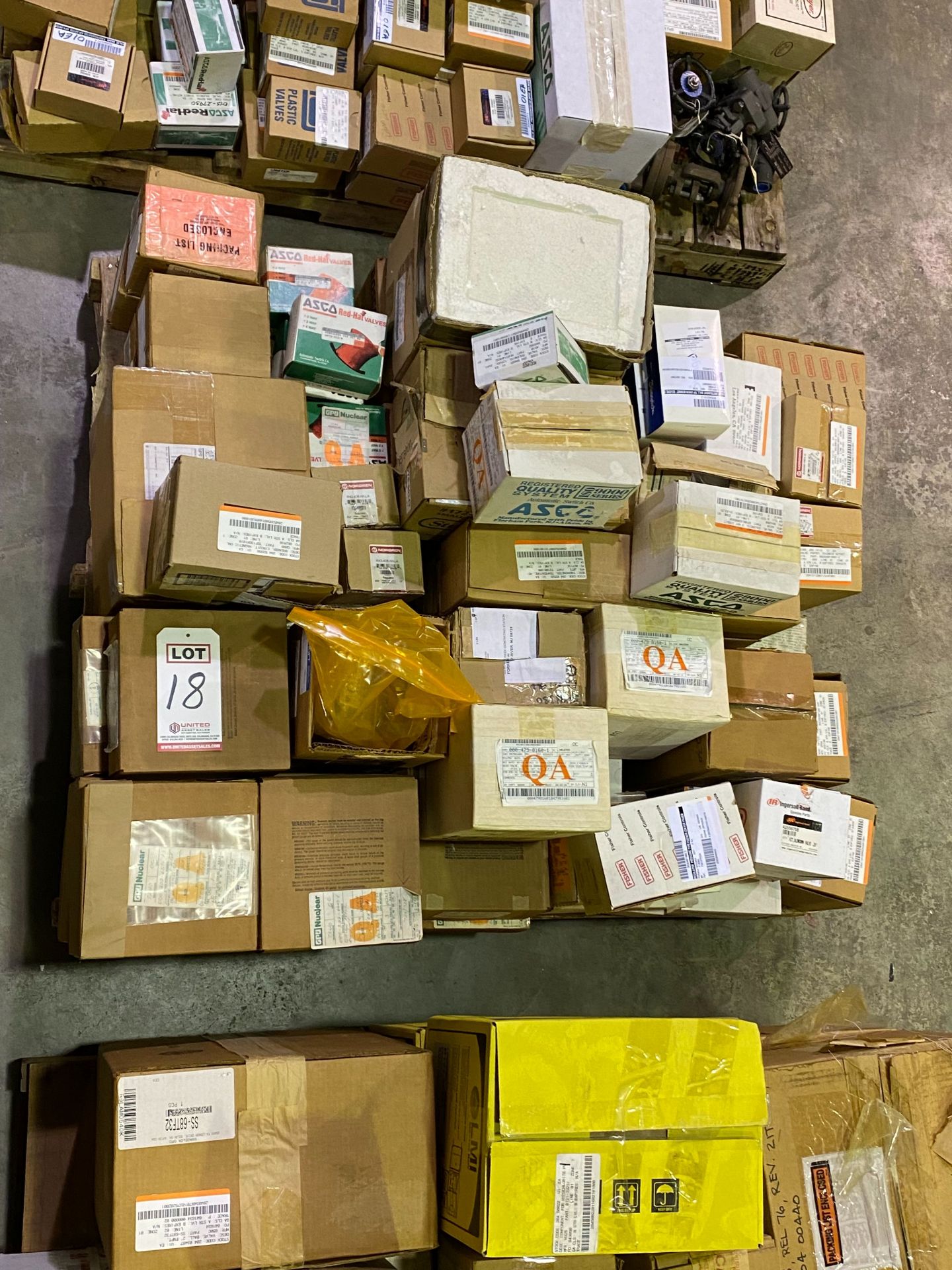 PALLET OF GAGES, VALVES, REGULATORS & MISC.