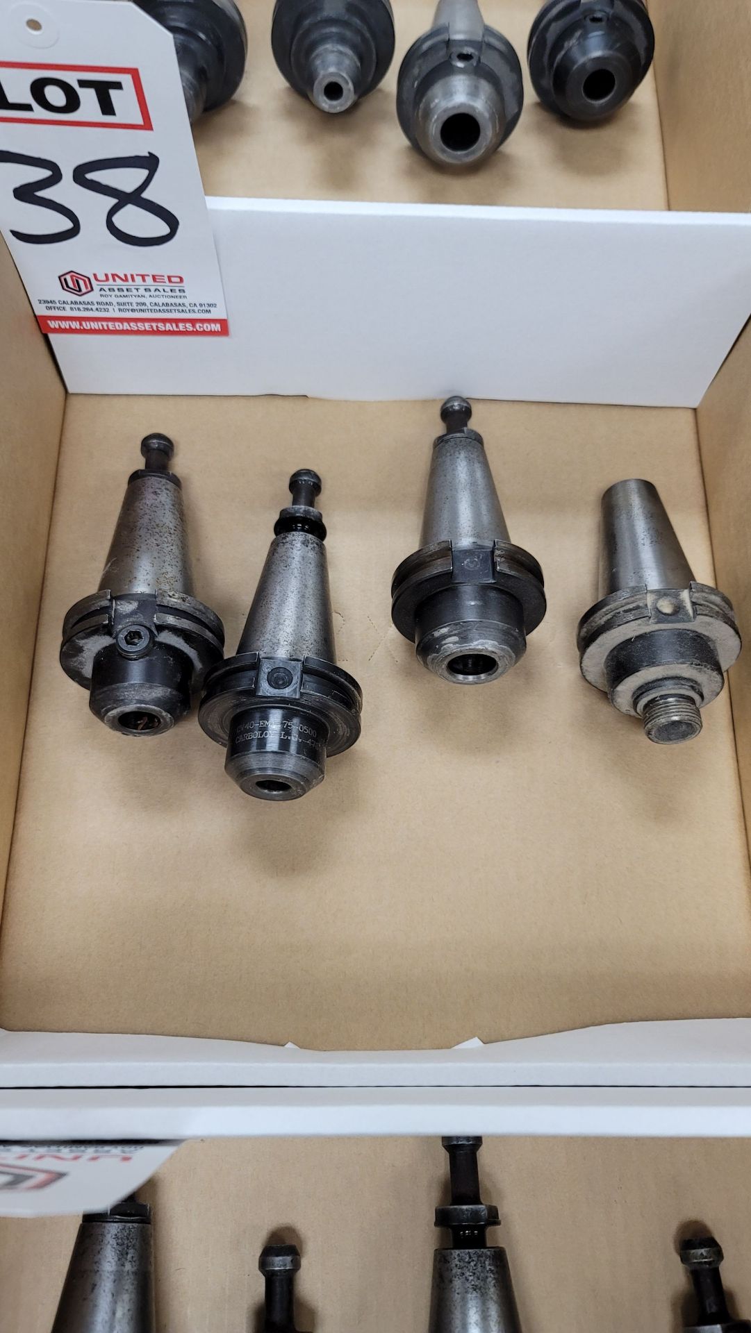 LOT - (4) 40 TAPER TOOL HOLDERS