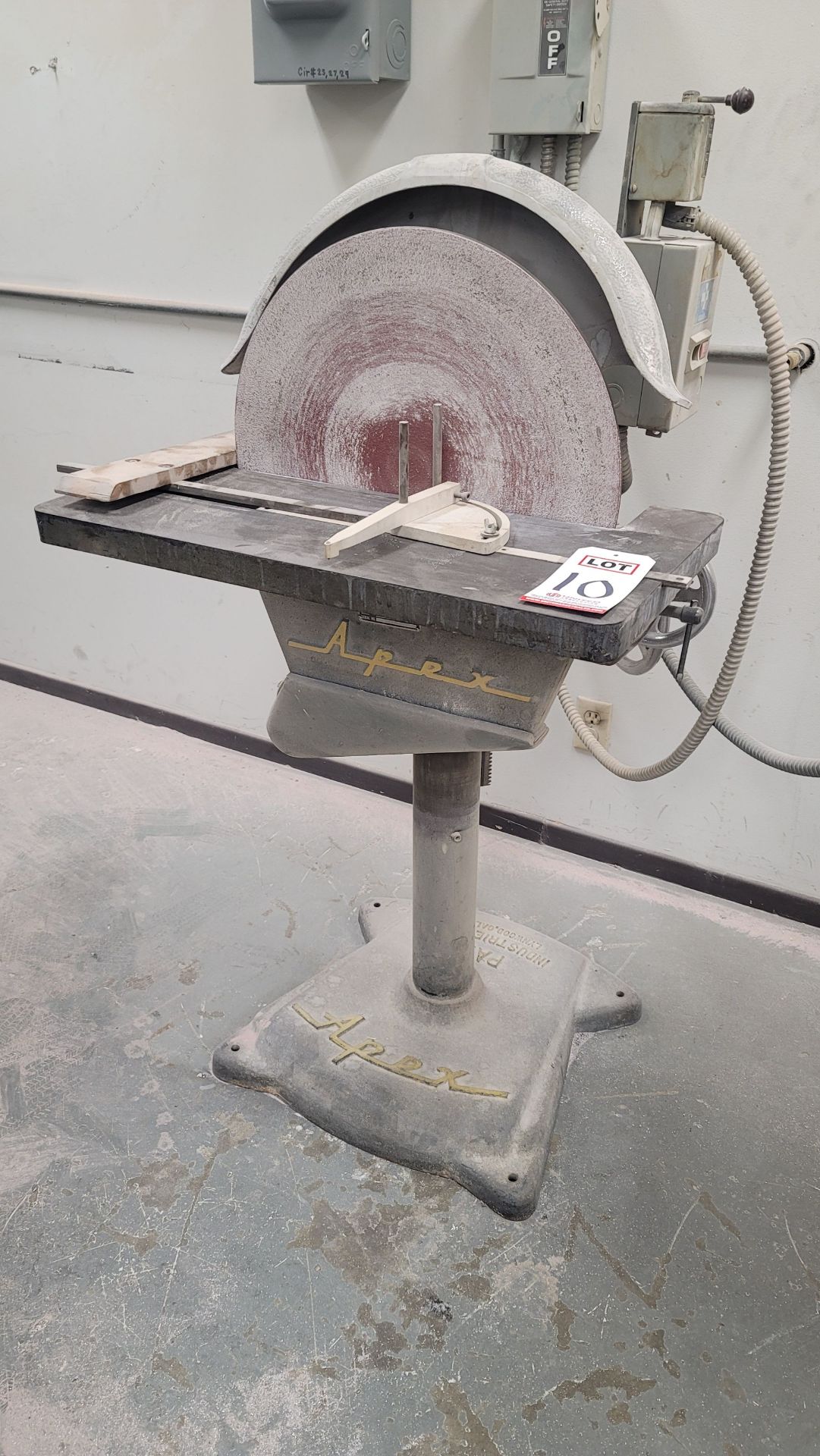 APEX 20" DISC SANDER, MODEL 20-D, S/N 6620