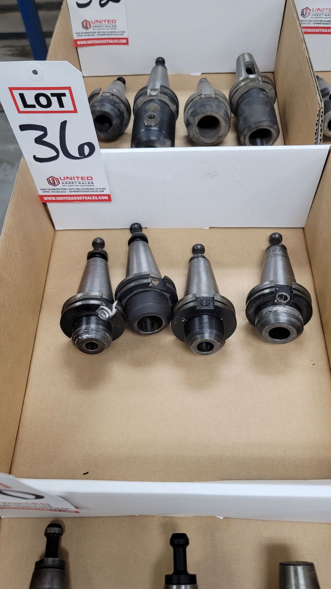 LOT - (4) 40 TAPER TOOL HOLDERS