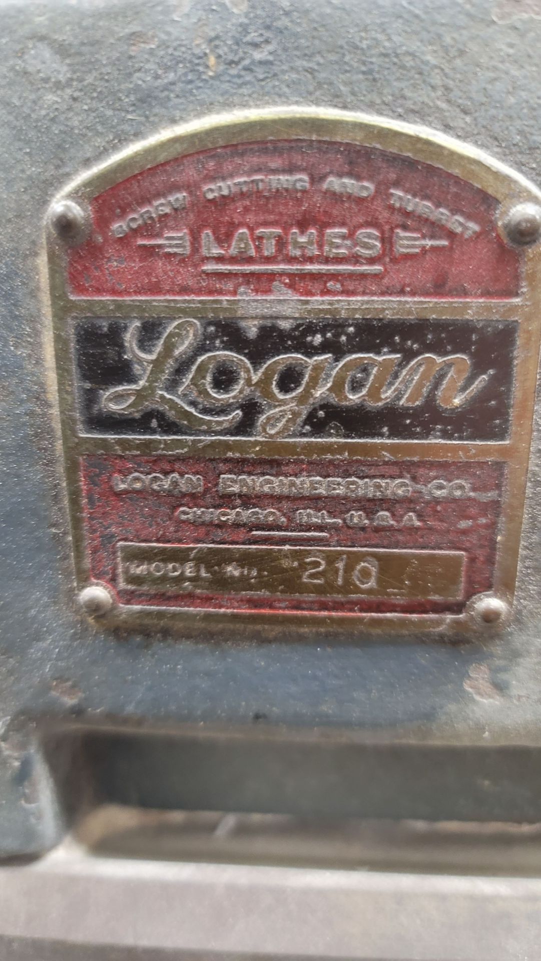 LOGAN TABLE TOP LATHE, MODEL 210, W/ TOOLING - Image 5 of 5