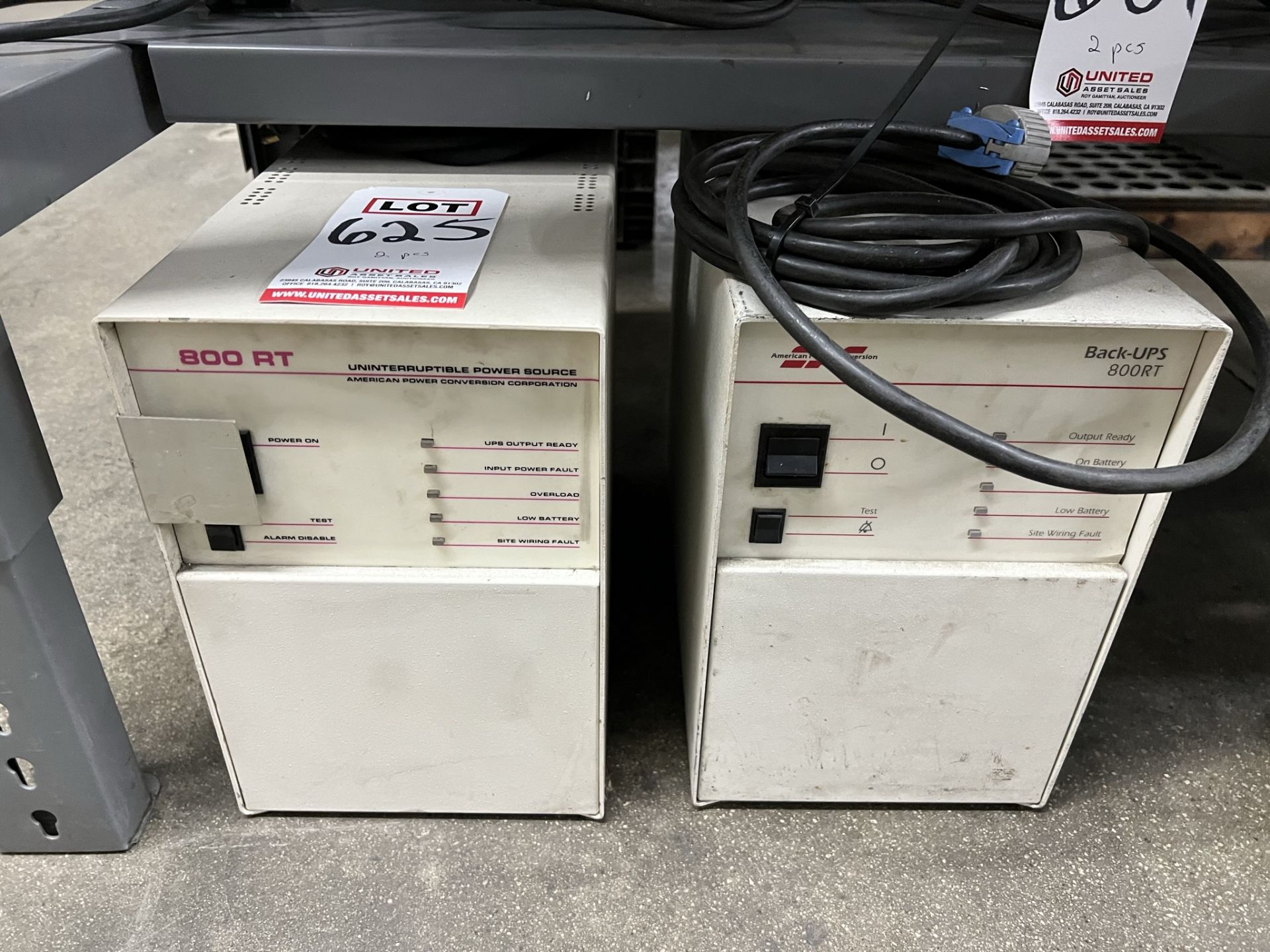 LOT - (2) APC BATTERY BACK-UPS, MODEL 800RT