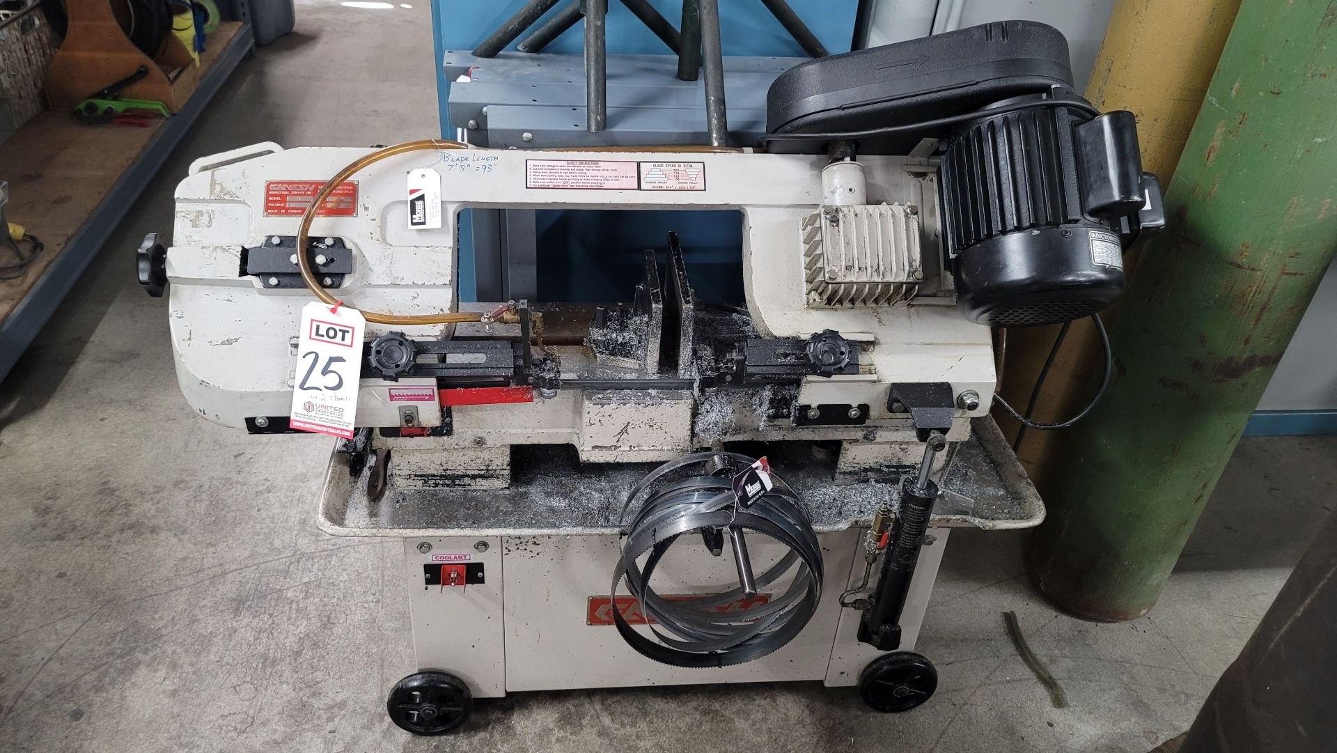 GANESH CE-712 HORIZONTAL BAND SAW, 110V, 1 HP