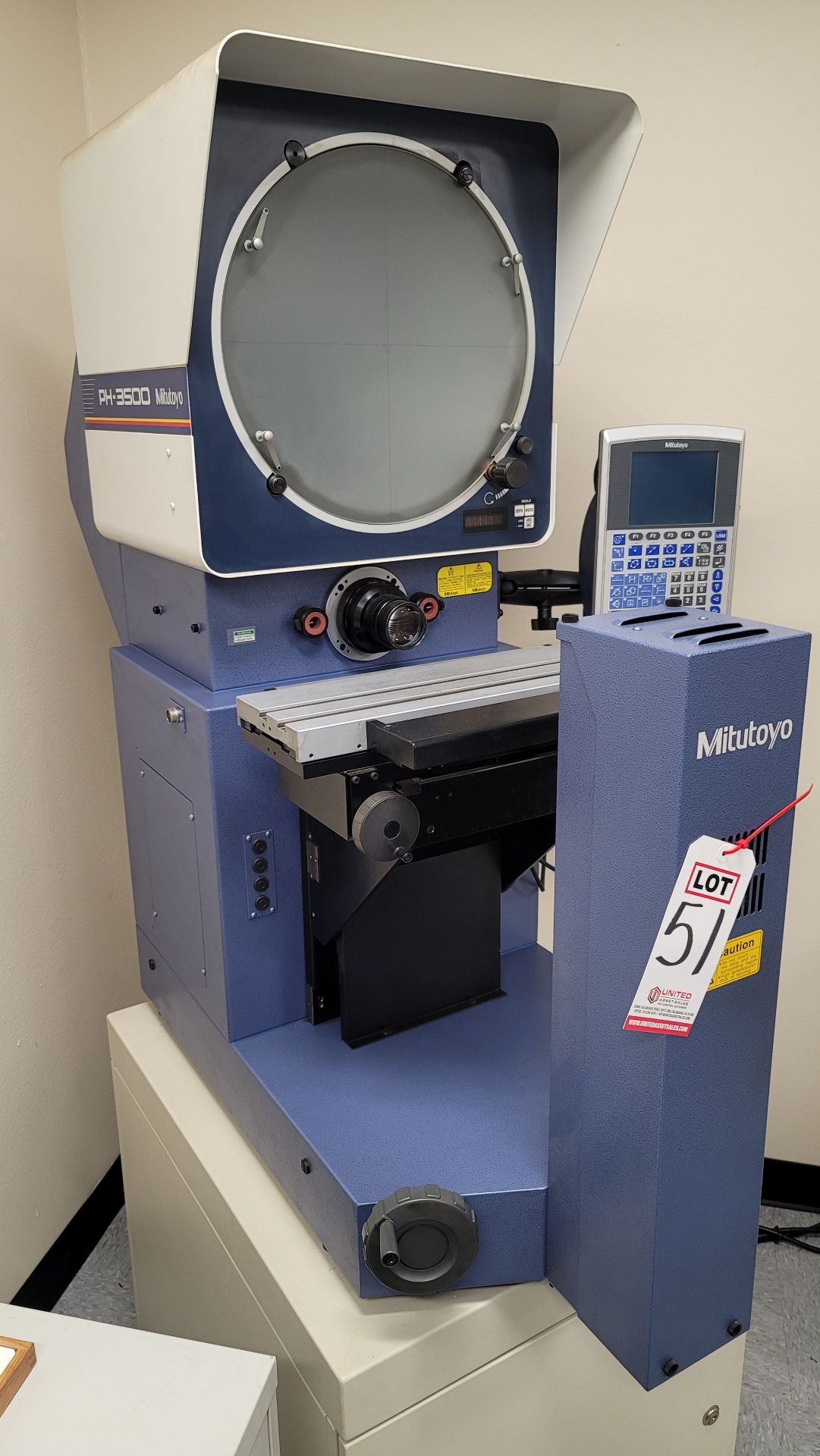 MITUTOYO 14" OPTICAL COMPARATOR, MODEL PH-3500, S/N 6N0130 - Image 4 of 8