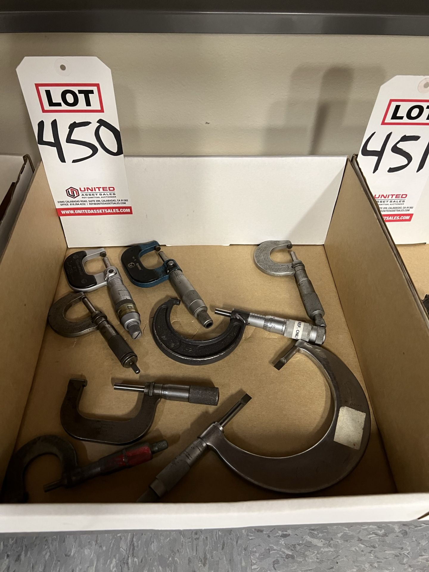 LOT - (8) MISC. MICROMETERS