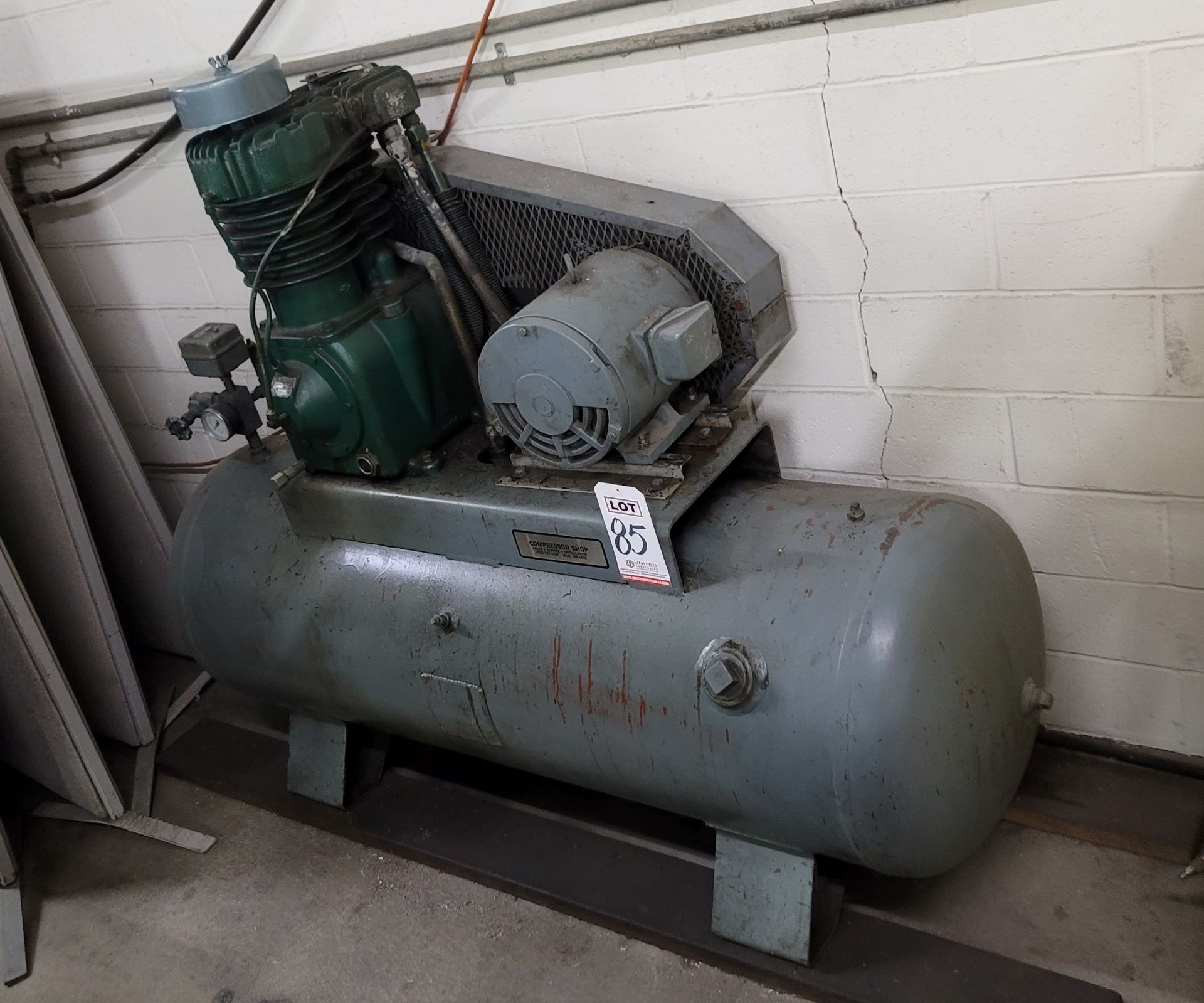 KELLOGG-AMERICAN 5 HP TWO STAGE AIR COMPRESSOR, MODEL 331-TV, S/N 784671