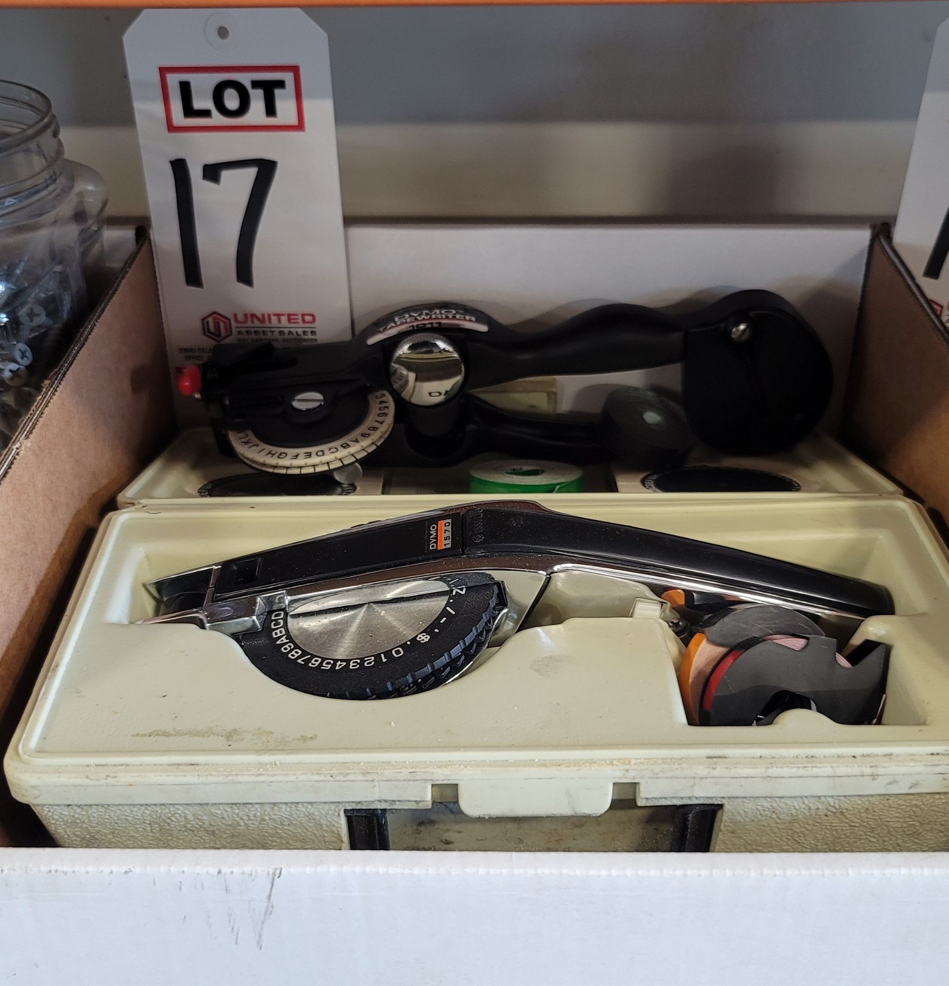 LOT - (2) DYMO TAPEWRITERS: MODEL 1011 AND MODEL 1570