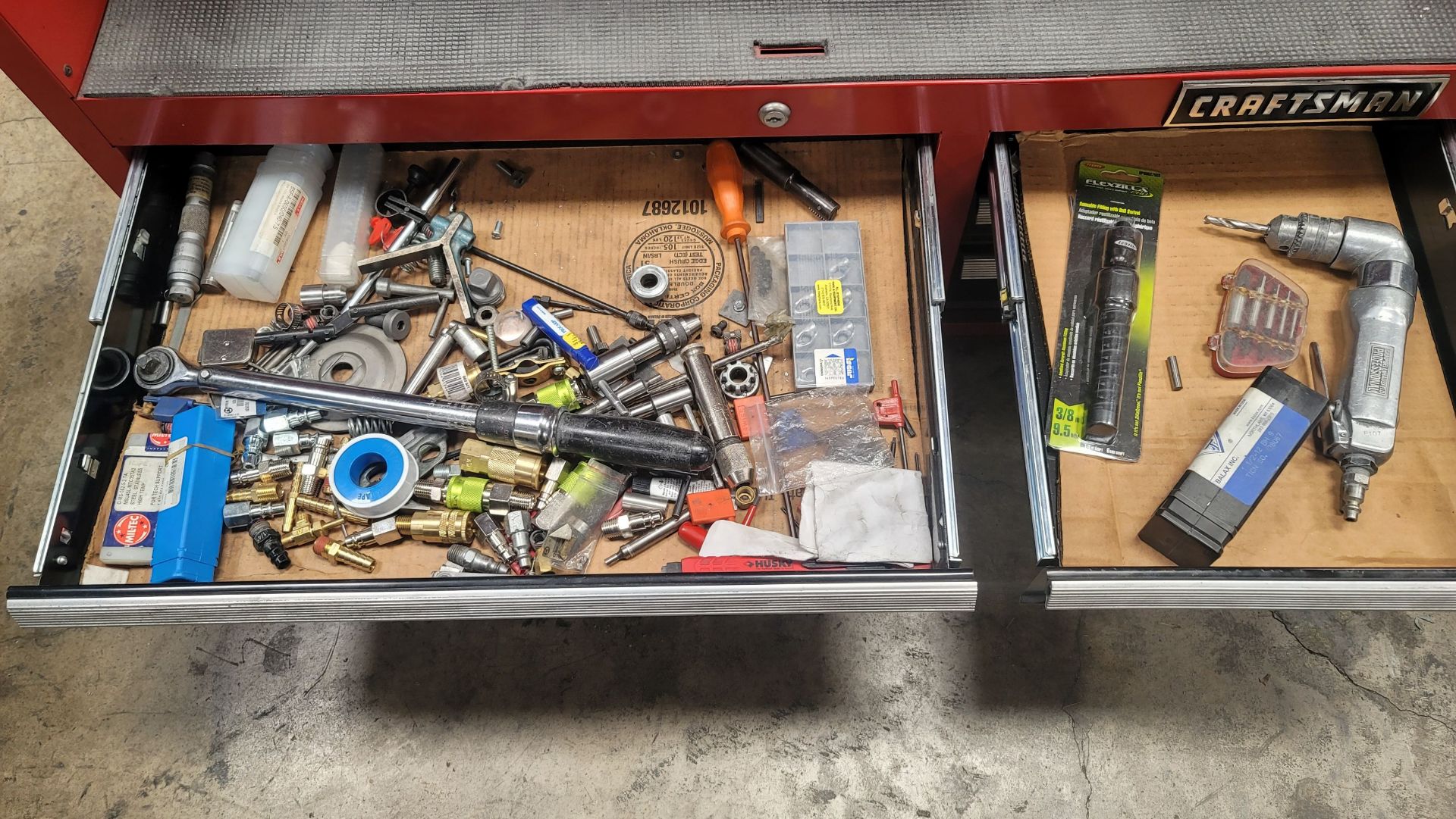 CRAFTSMAN TOOL BOX, 41" X 16" X 24-1/2" HT, W/ CONTENTS AS PICTURED - Image 3 of 5