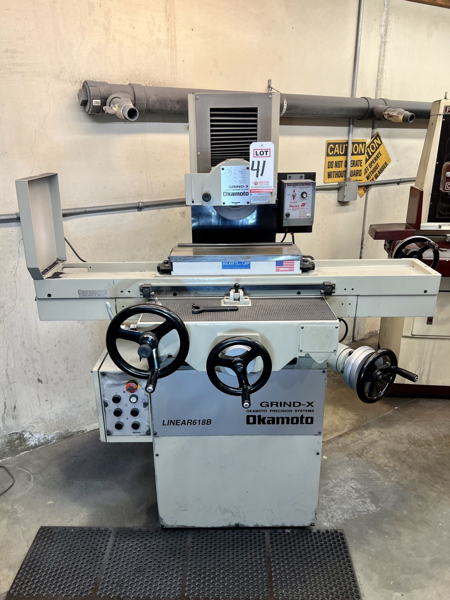 2018 OKAMOTO LINEAR 618B SURFACE GRINDER, S/N 48824, W/ WALKER 18" X 6" MAGNETIC CHUCK AND CONTROLS,