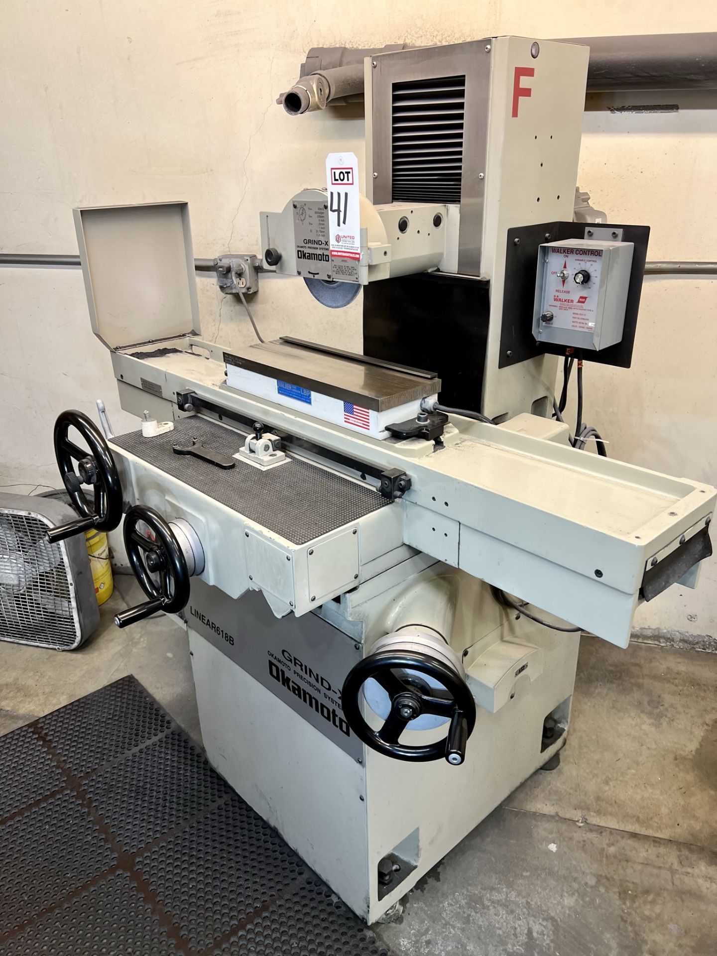 2018 OKAMOTO LINEAR 618B SURFACE GRINDER, S/N 48824, W/ WALKER 18" X 6" MAGNETIC CHUCK AND CONTROLS, - Image 2 of 15