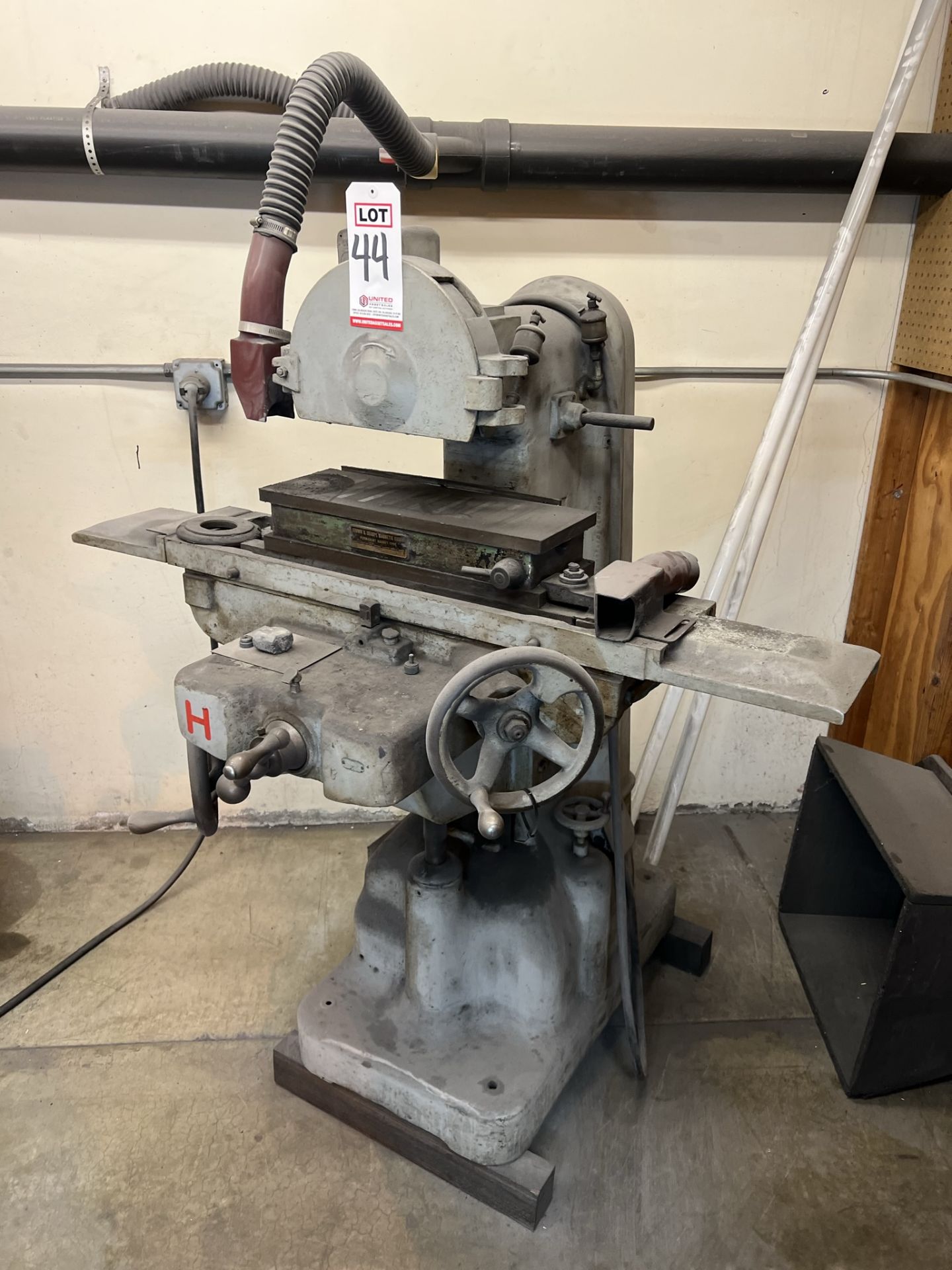 COVEL 18" X 6" SURFACE GRINDER, NO. 15, S/N 15-1650, W/ BROWN & SHARPE 18" X 6" MAGNETIC CHUCK, (H) - Image 2 of 3