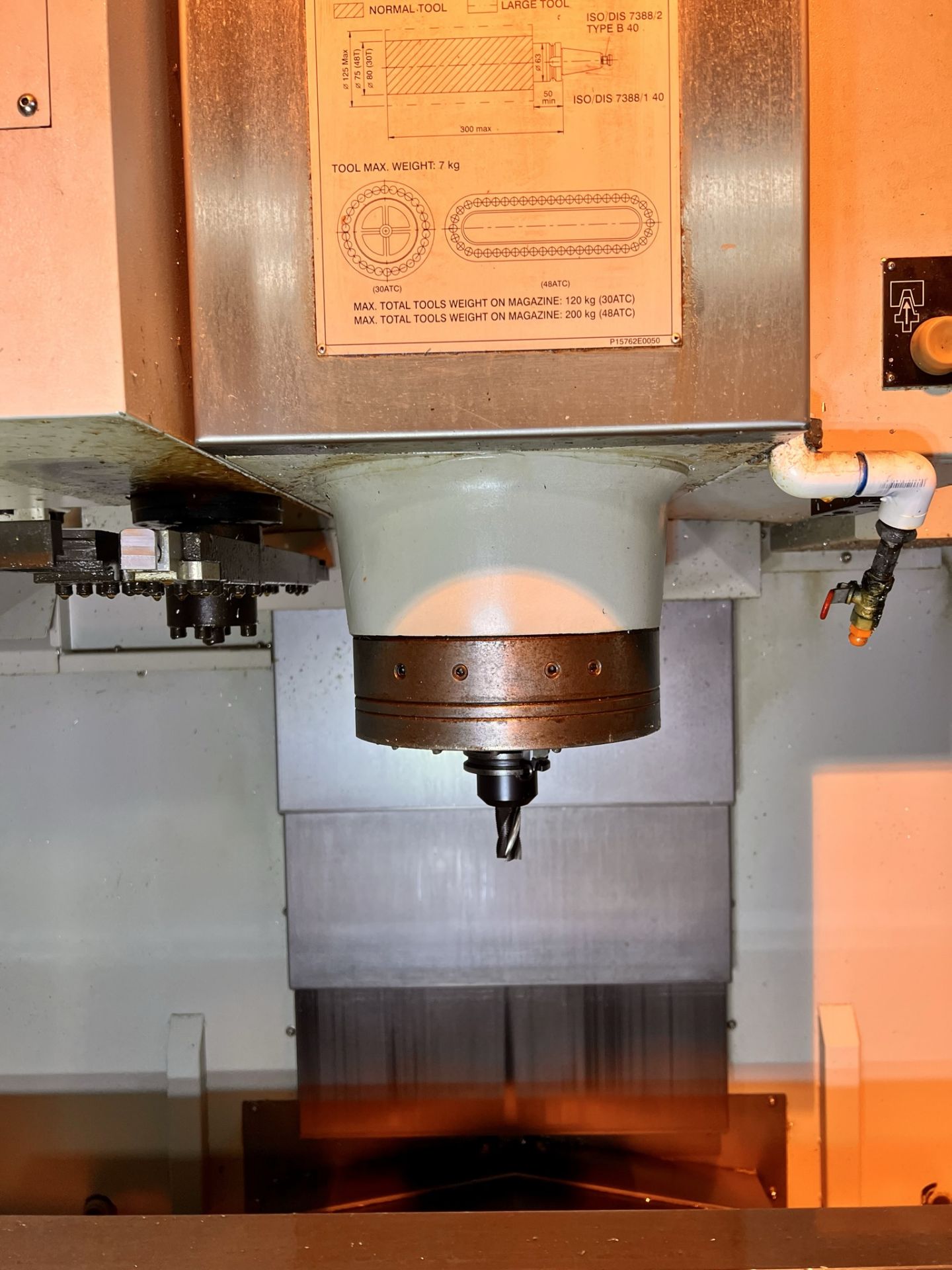 2006 HARDINGE BRIDGEPORT VERTICAL MACHINING CENTER, MODEL VMC-1000XP3, RUN TIME HOURS: 5376 - Image 12 of 27