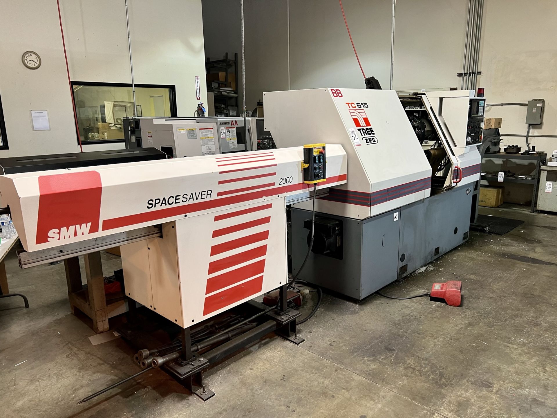 TREE TC 615 ZPS CNC LATHE, S/N 9-60-95-1012, 8" CHUCK, YASNAC CNC CONTROL, 8" CHUCK, 12-STATION - Image 14 of 32