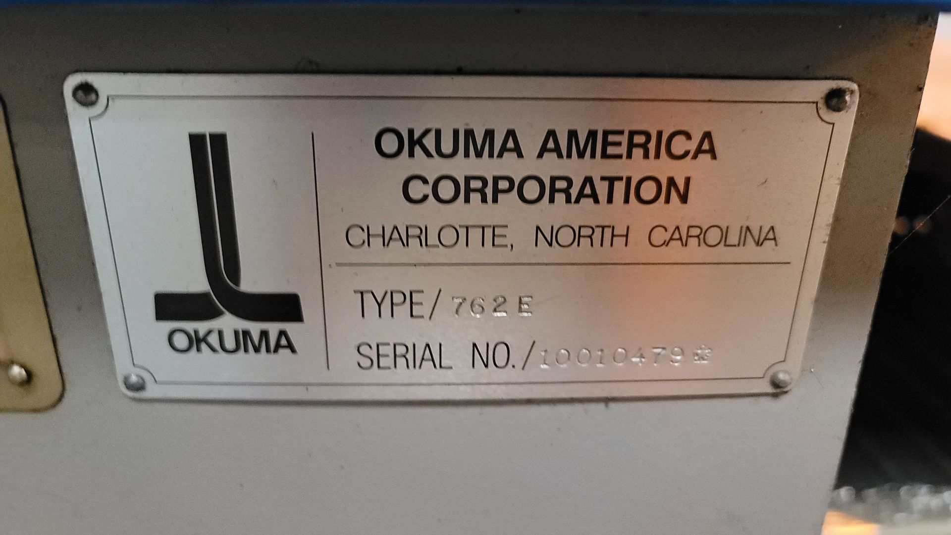 OKUMA CROWN 762E CNC LATHE, S/N 10010479, OSP-700L CNC CONTROL, 8" CHUCK, TAILSTOCK, 12-STATION - Image 29 of 32