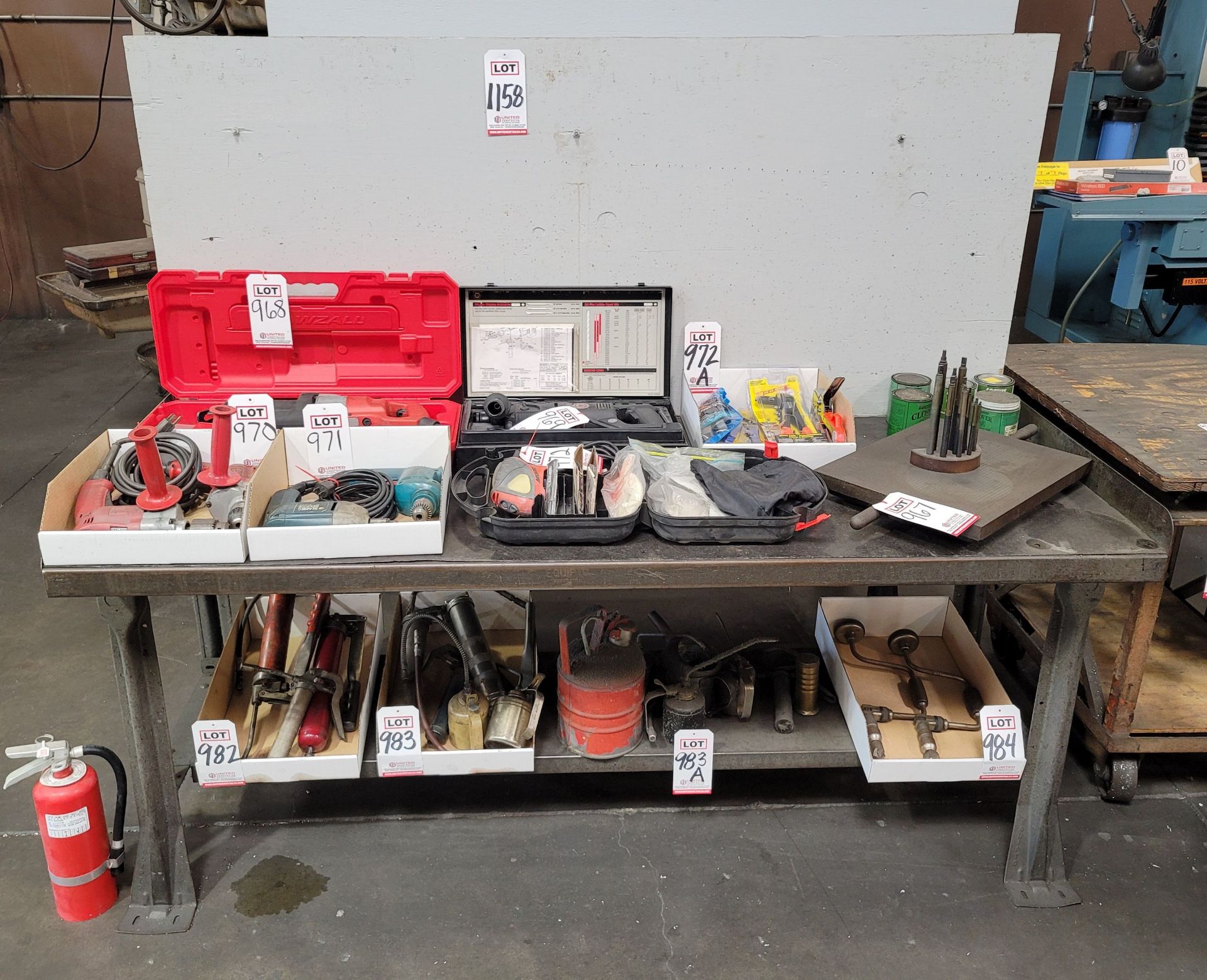 6' WORKBENCH, CONTENTS NOT INCLUDED, (DELAYED PICKUP UNTIL AUGUST 10)