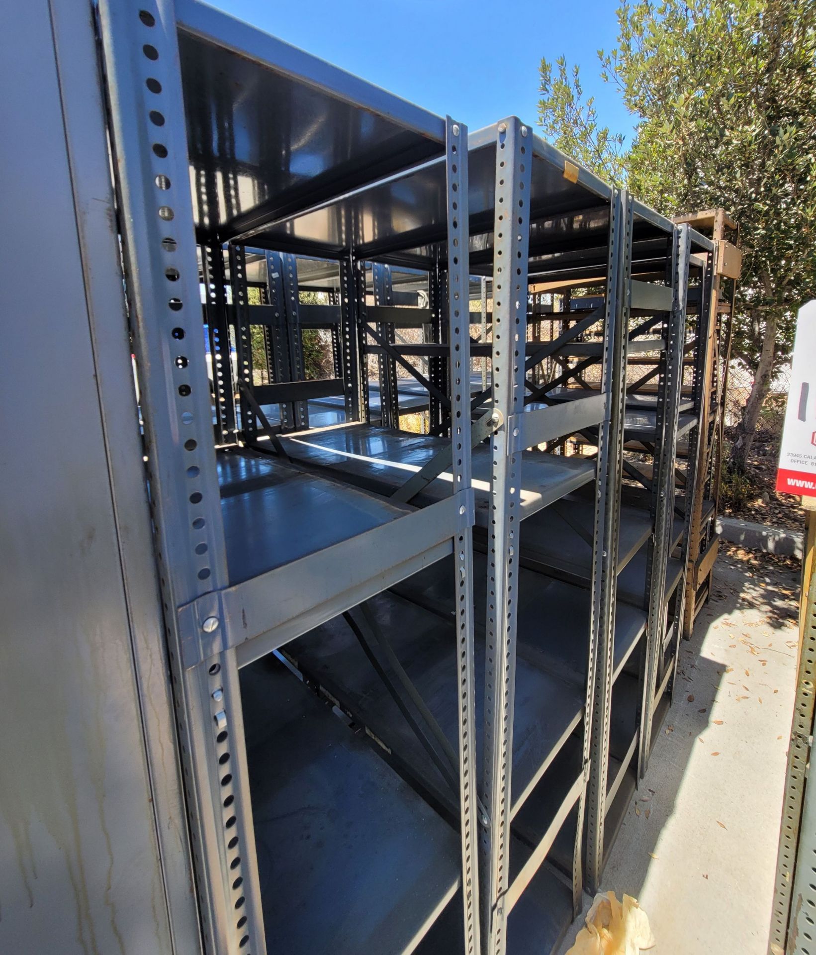 LOT - MISC. STEEL RACKS, STORAGE CABINETS, FILE CABINETS - Image 3 of 3