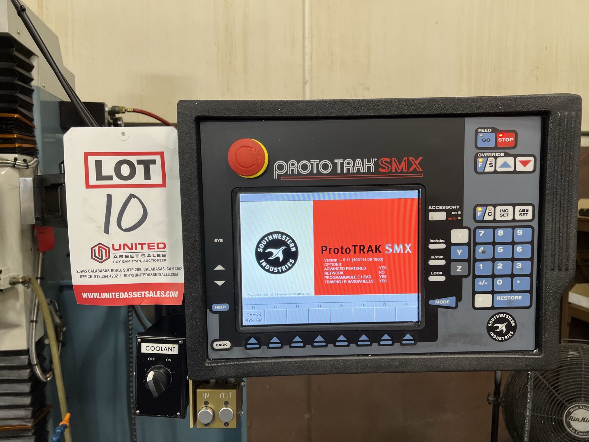 2015 TRAK DPMSX5P BED MILL, PROTO TRAK SMX CNC CONTROL, 3-AXIS, TRAVELS: 40" X 20" X 20", 50" X - Image 10 of 26