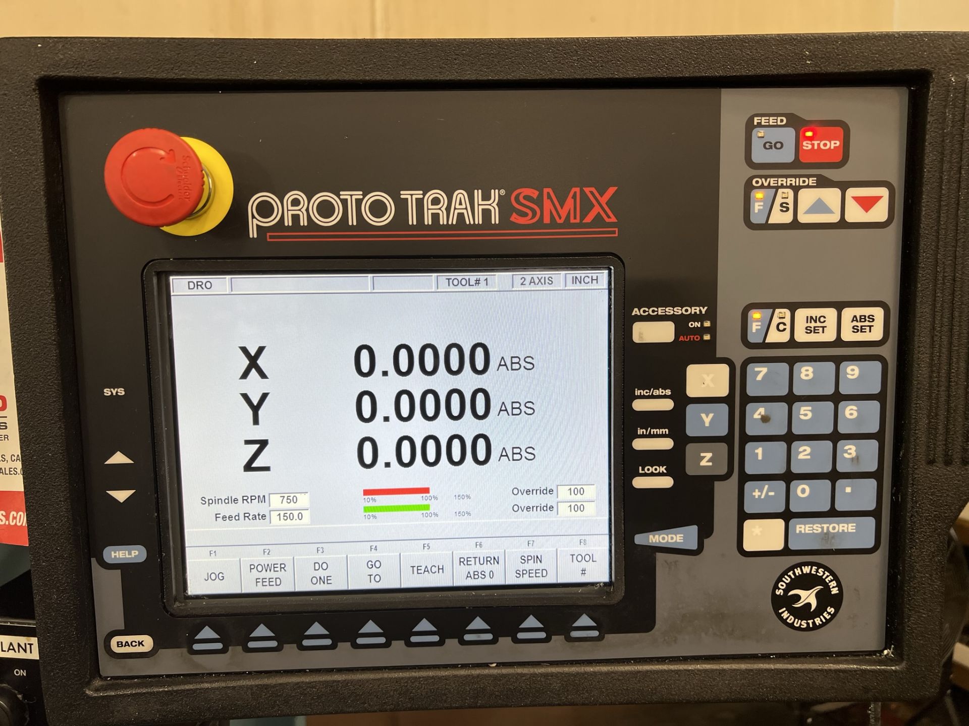 2015 TRAK DPMSX5P BED MILL, PROTO TRAK SMX CNC CONTROL, 3-AXIS, TRAVELS: 40" X 20" X 20", 50" X - Image 3 of 26