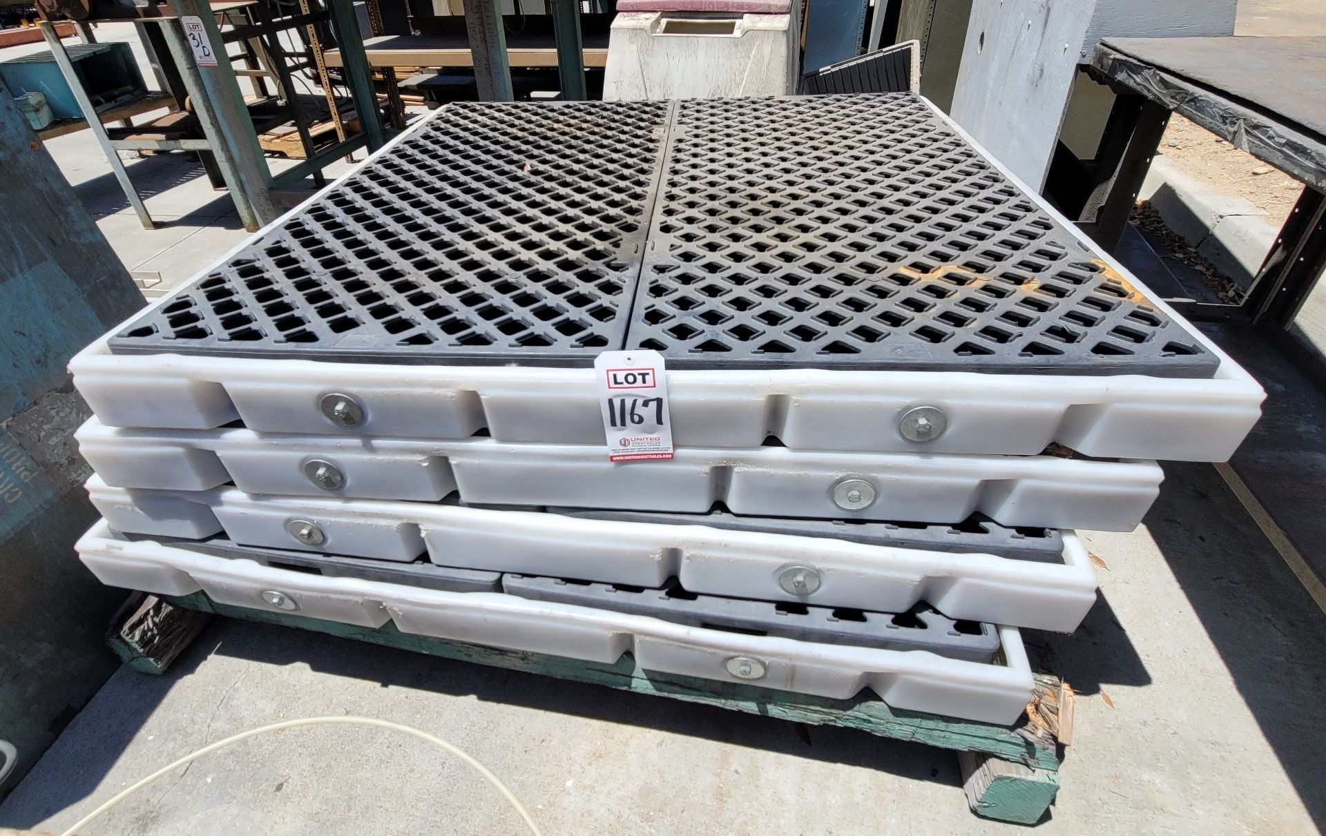 LOT - (4) DRUM SPILL CONTAINMENT PLATFORMS, 54" X 54", (DELAYED PICKUP UNTIL AUGUST 10)