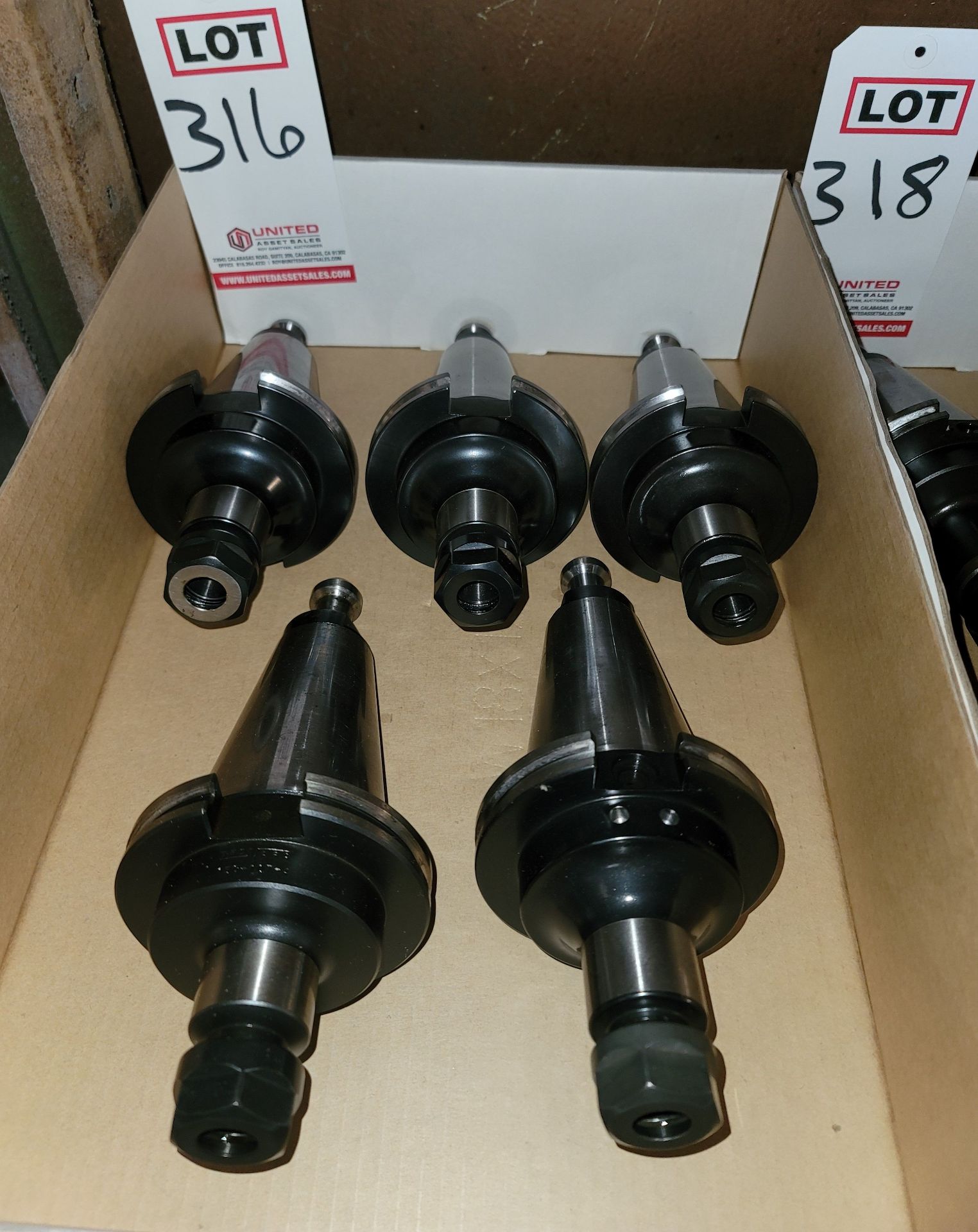 LOT - (5) 50 TAPER TOOL HOLDERS