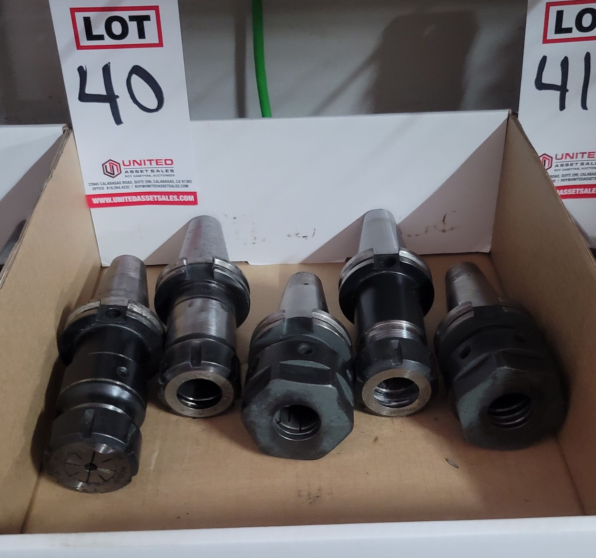 LOT - (5) CAT 40 TOOL HOLDERS