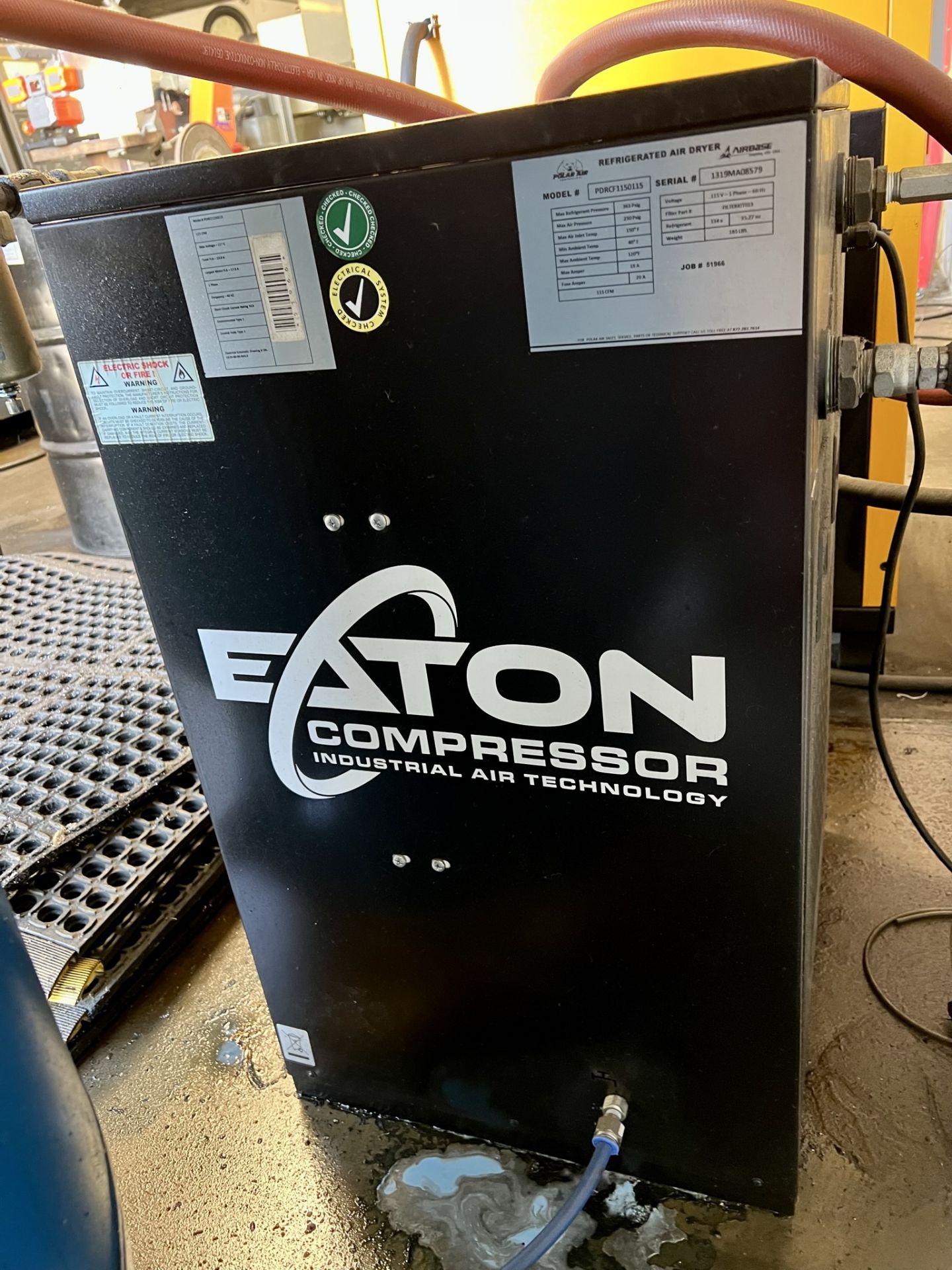 EATON/POLAR AIR REFRIGERATED AIR DRYER, MODEL PDRCF1150115, S/N 1319MA08579 - Image 2 of 3