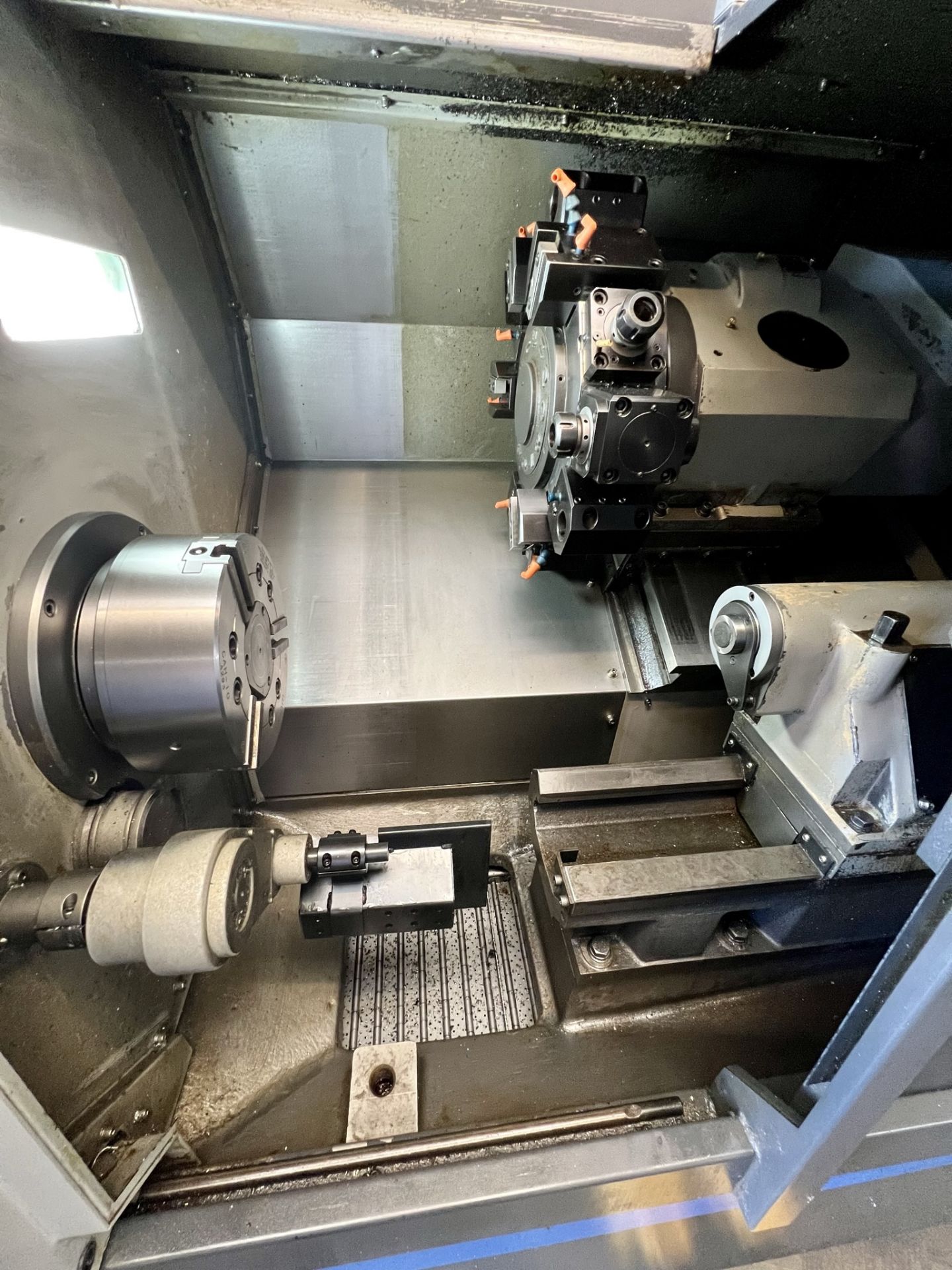 2013 HWACHEON HI-TECH 200B MC TURNING CENTER, FANUC OI-TD CNC CONTROL, LIVE MILLING, 10" 3-JAW - Image 11 of 36