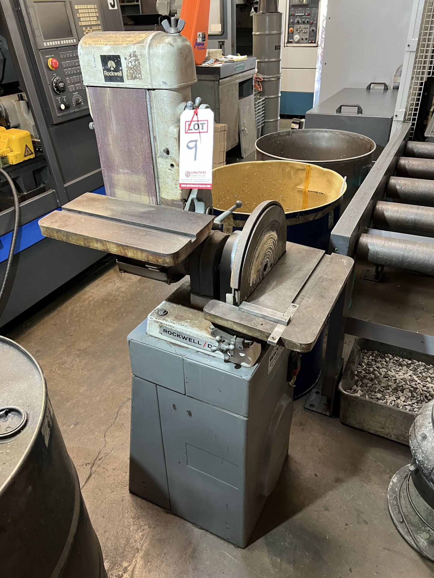 ROCKWELL DELTA BELT/DISC GRINDER, MODEL 31-710, S/N HR2979